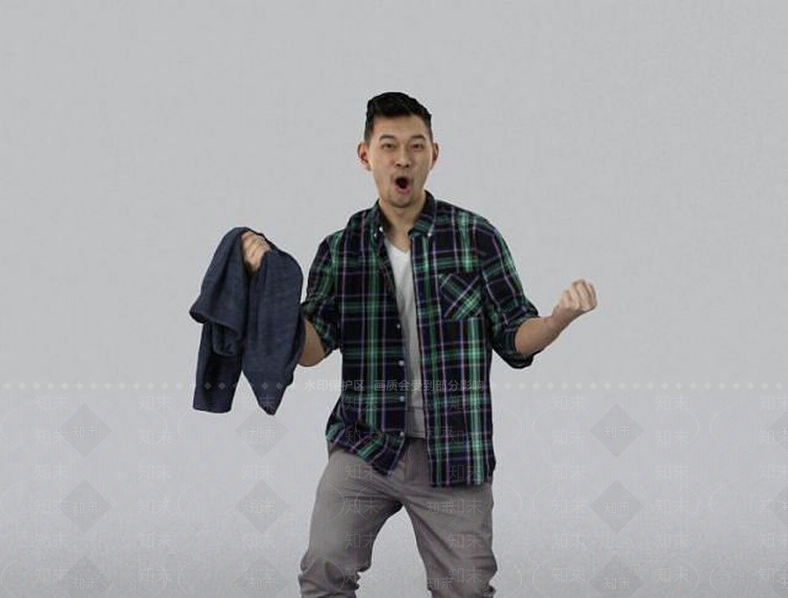 现代加油助威的男人3D模型下载【ID:1188832674】
