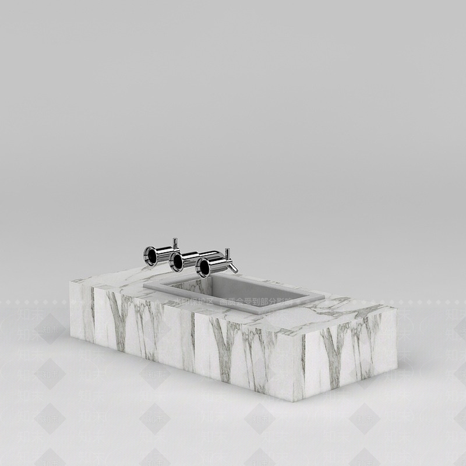现代大理石洗手台3D模型下载【ID:1188832735】