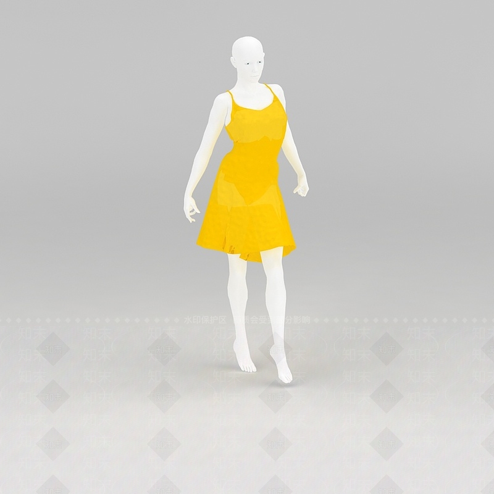 现代女装展示模特道具3D模型下载【ID:1188832970】