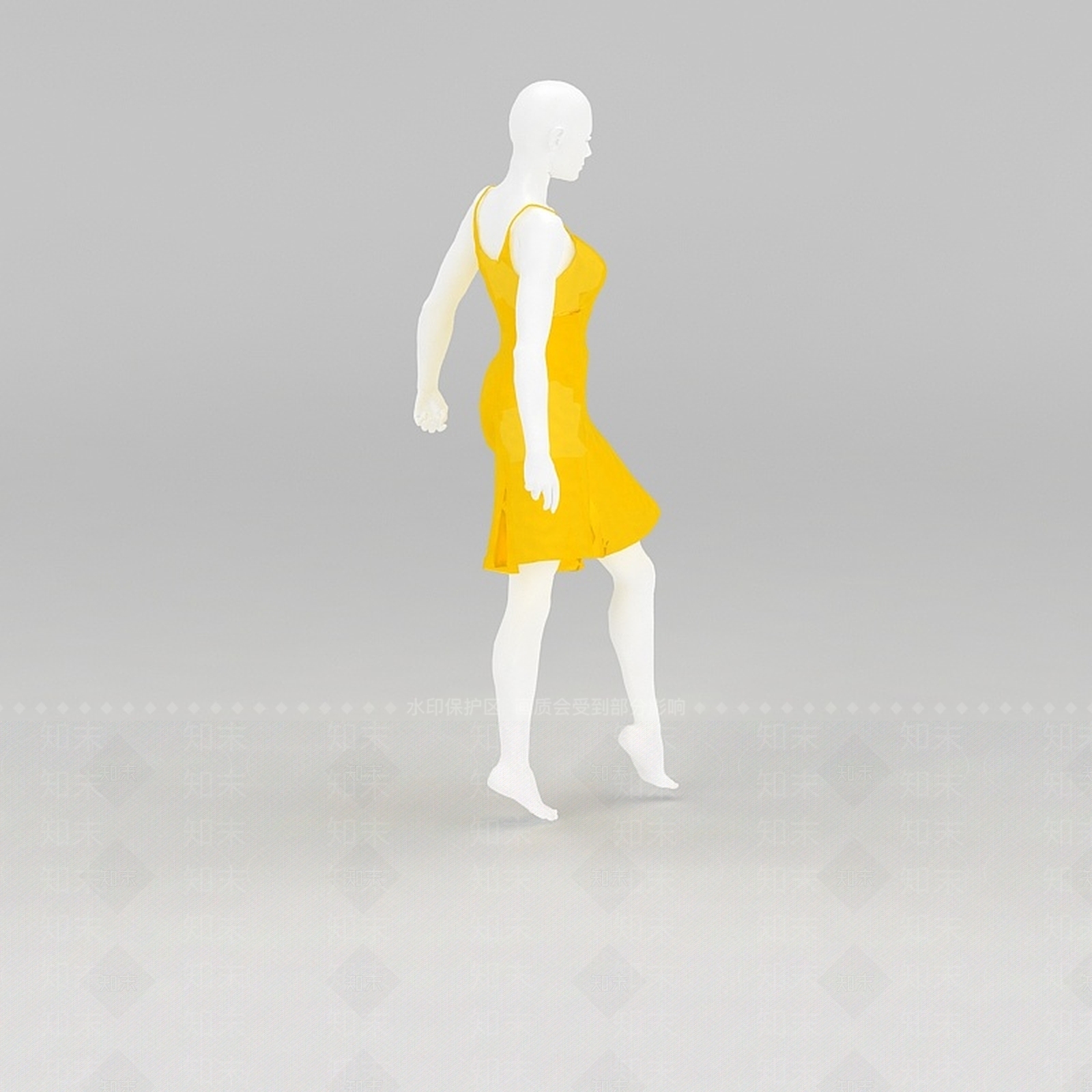 现代女装展示模特道具3D模型下载【ID:1188832970】