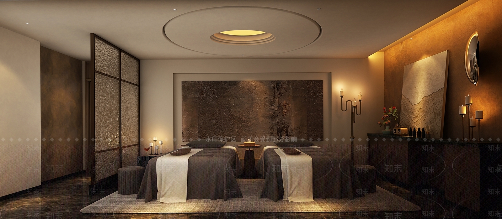 现代侘寂美容院3D模型下载【ID:1188836062】