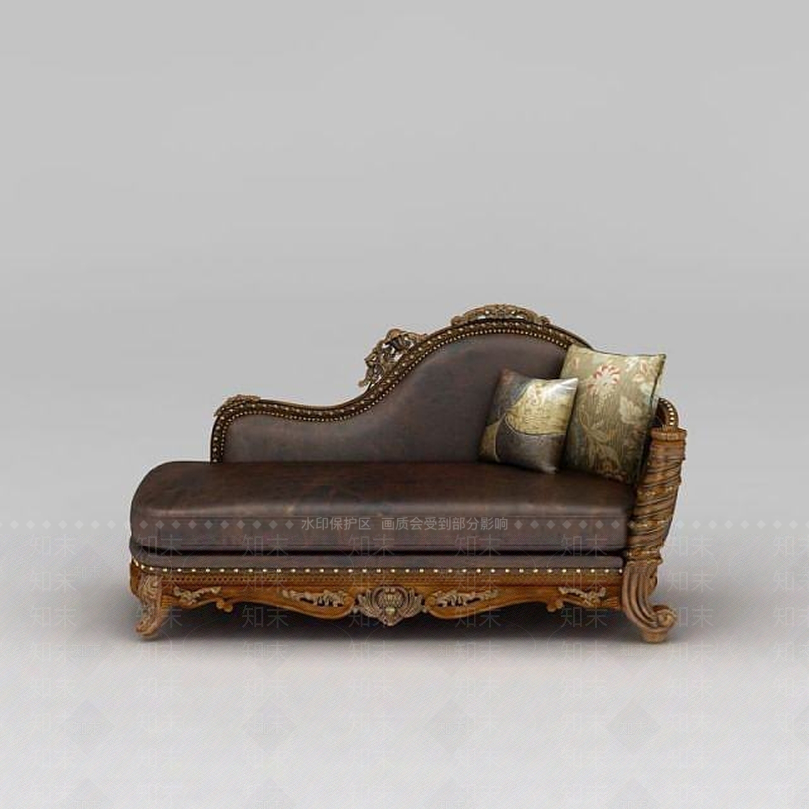 欧式古典欧式贵妃椅3D模型下载【ID:1188835152】