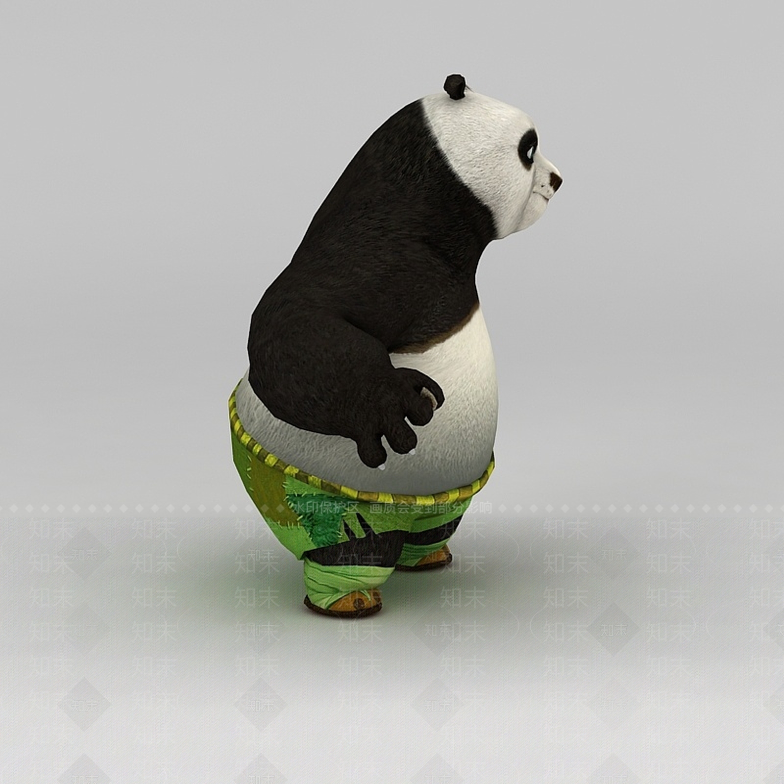 现代功夫熊猫3D模型下载【ID:1188835978】