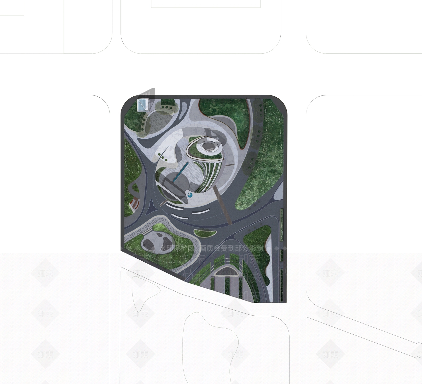 现代商业景观SU模型下载【ID:1188837475】