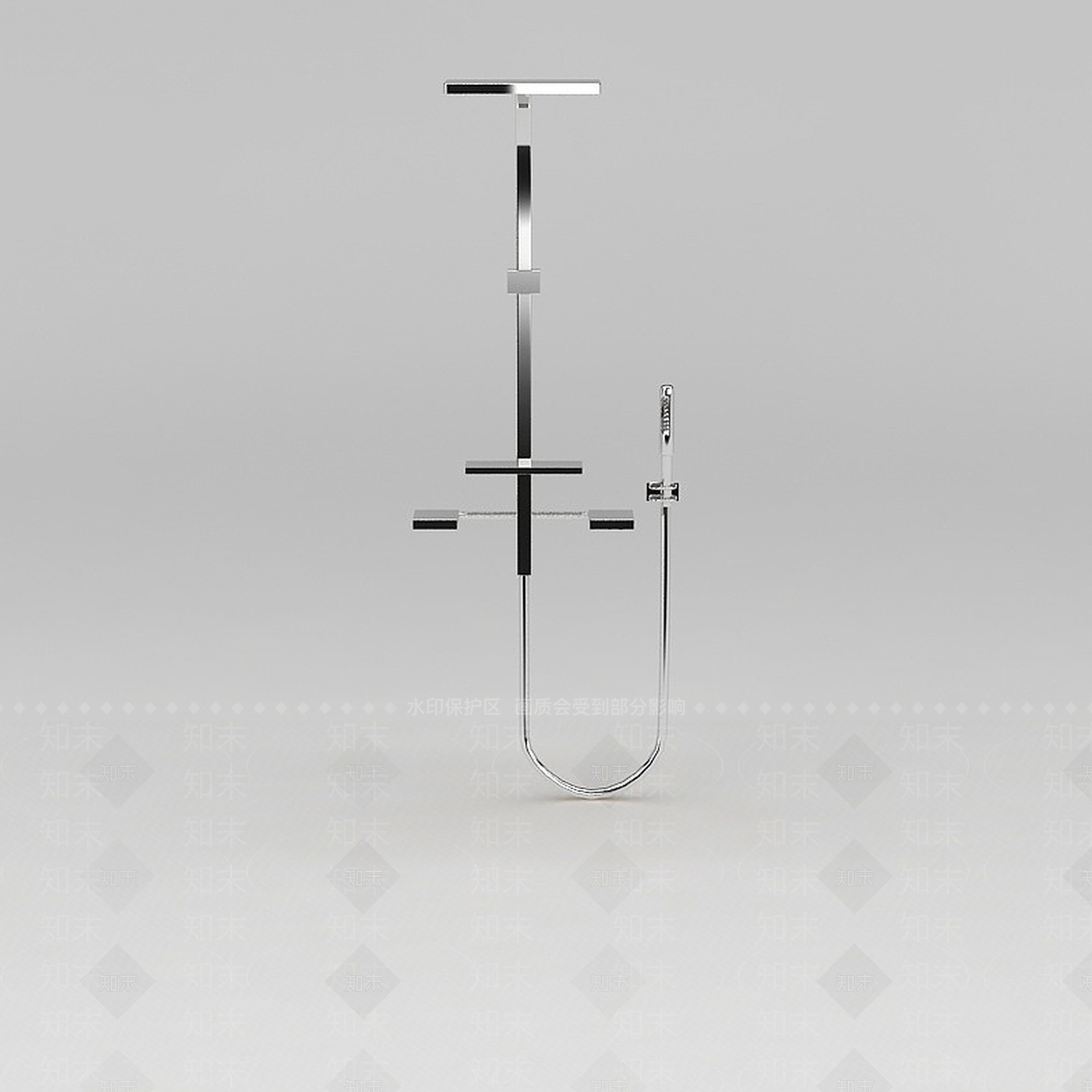 现代淋浴器3D模型下载【ID:1188837779】