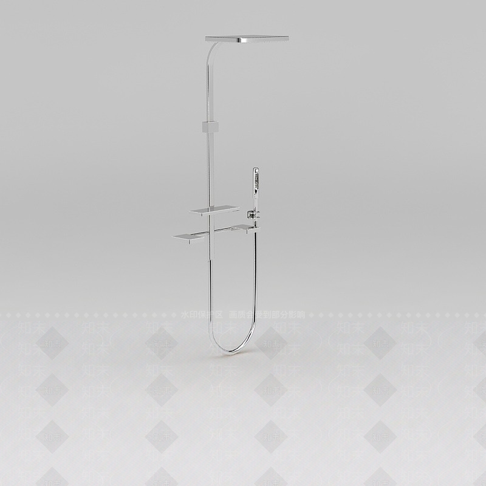 现代淋浴器3D模型下载【ID:1188837779】