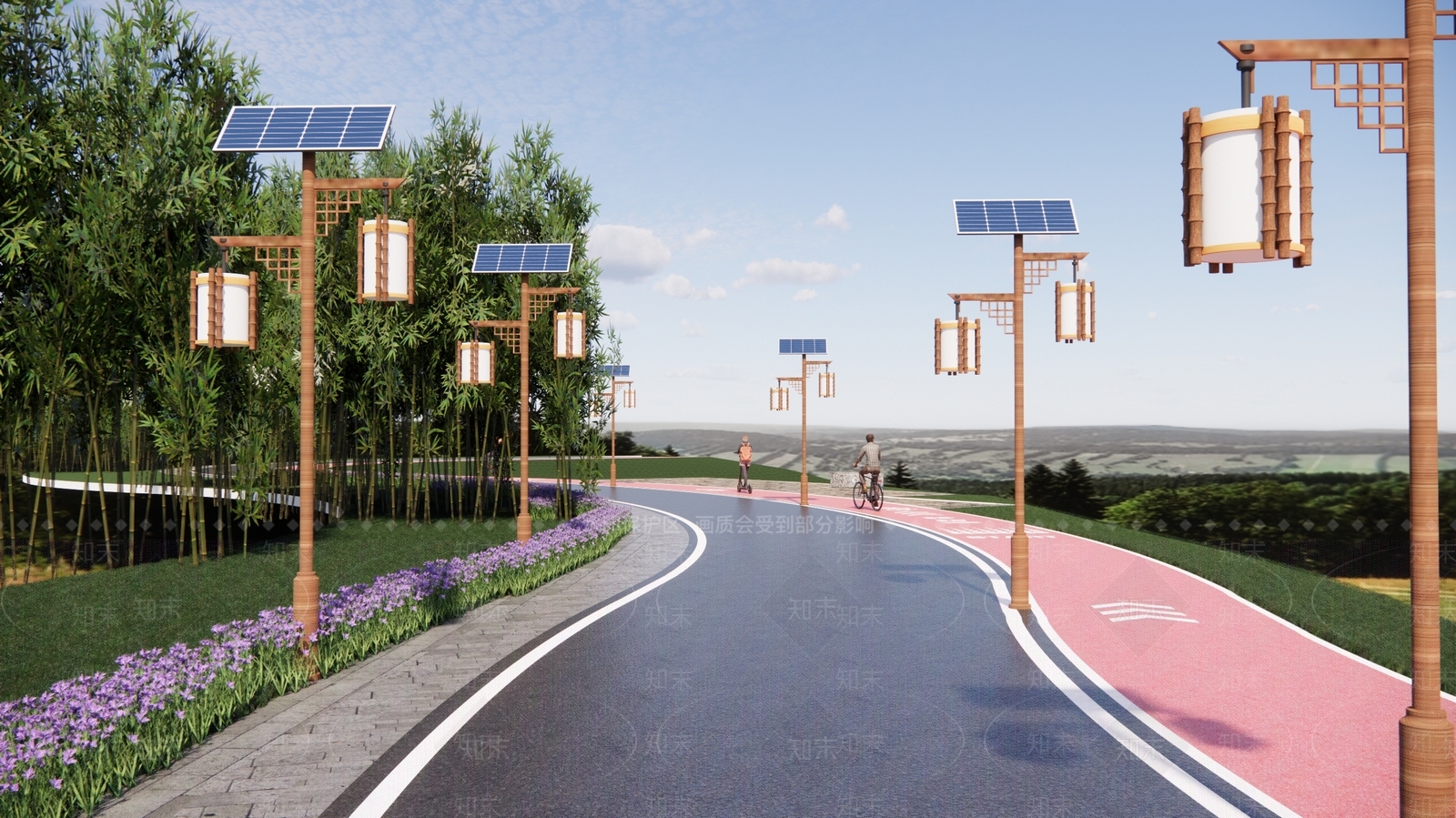 新中式乡村路灯SU模型下载【ID:1188840142】