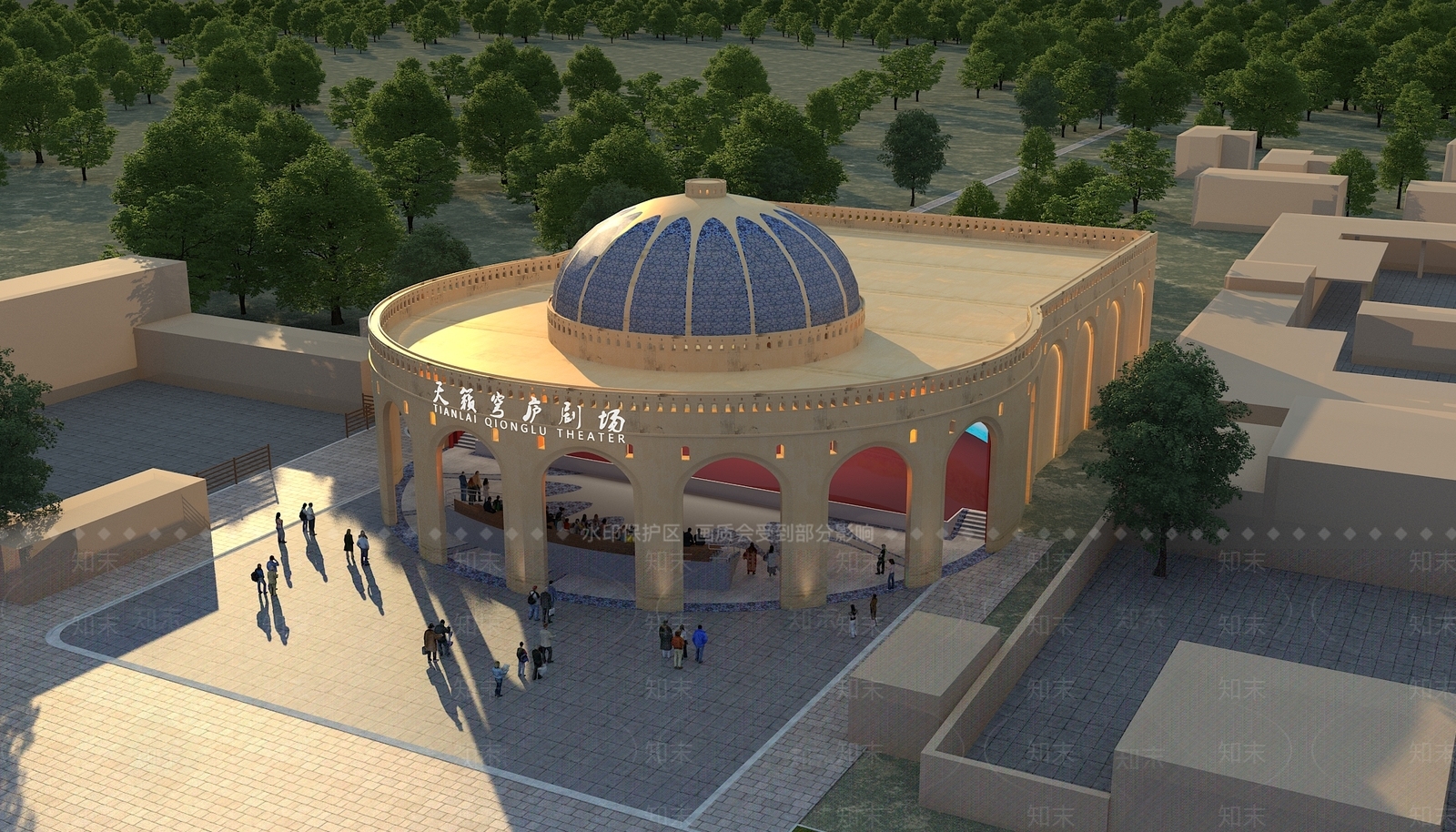 现代简欧艺术风格建筑3D模型下载【ID:1188840576】