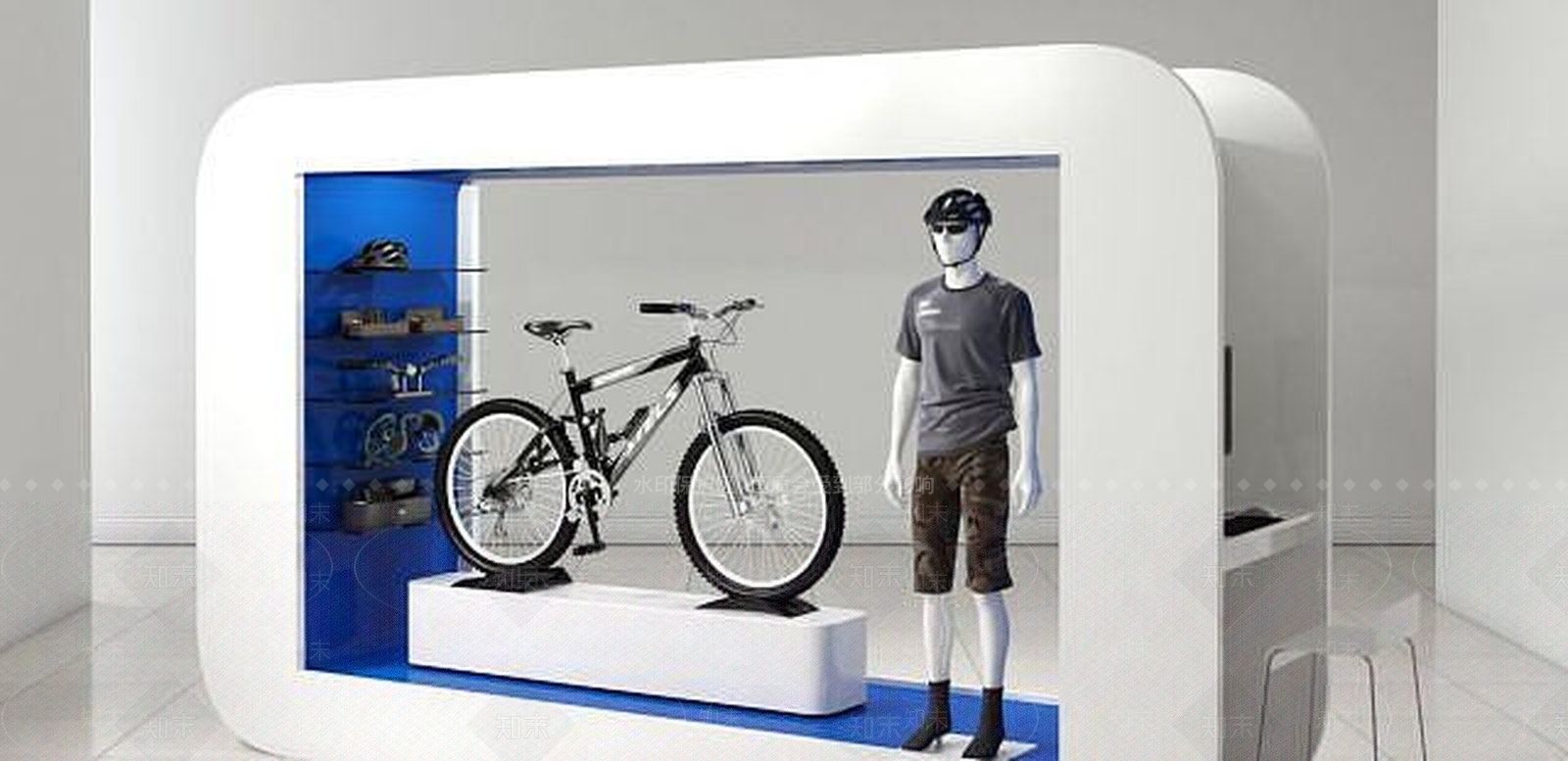 现代商场展示货台3D模型下载【ID:1188843251】