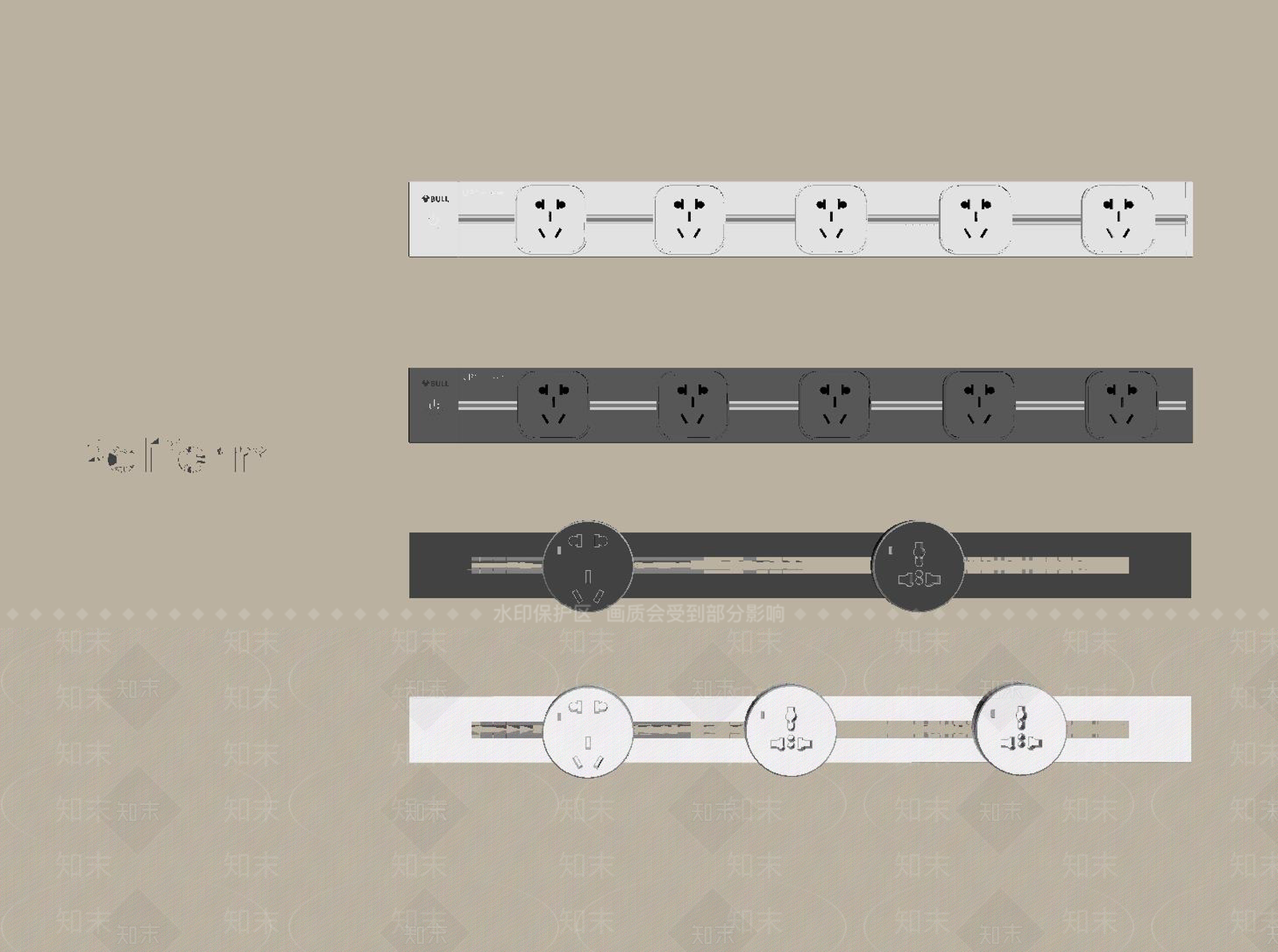现代插座SU模型下载【ID:1188846107】