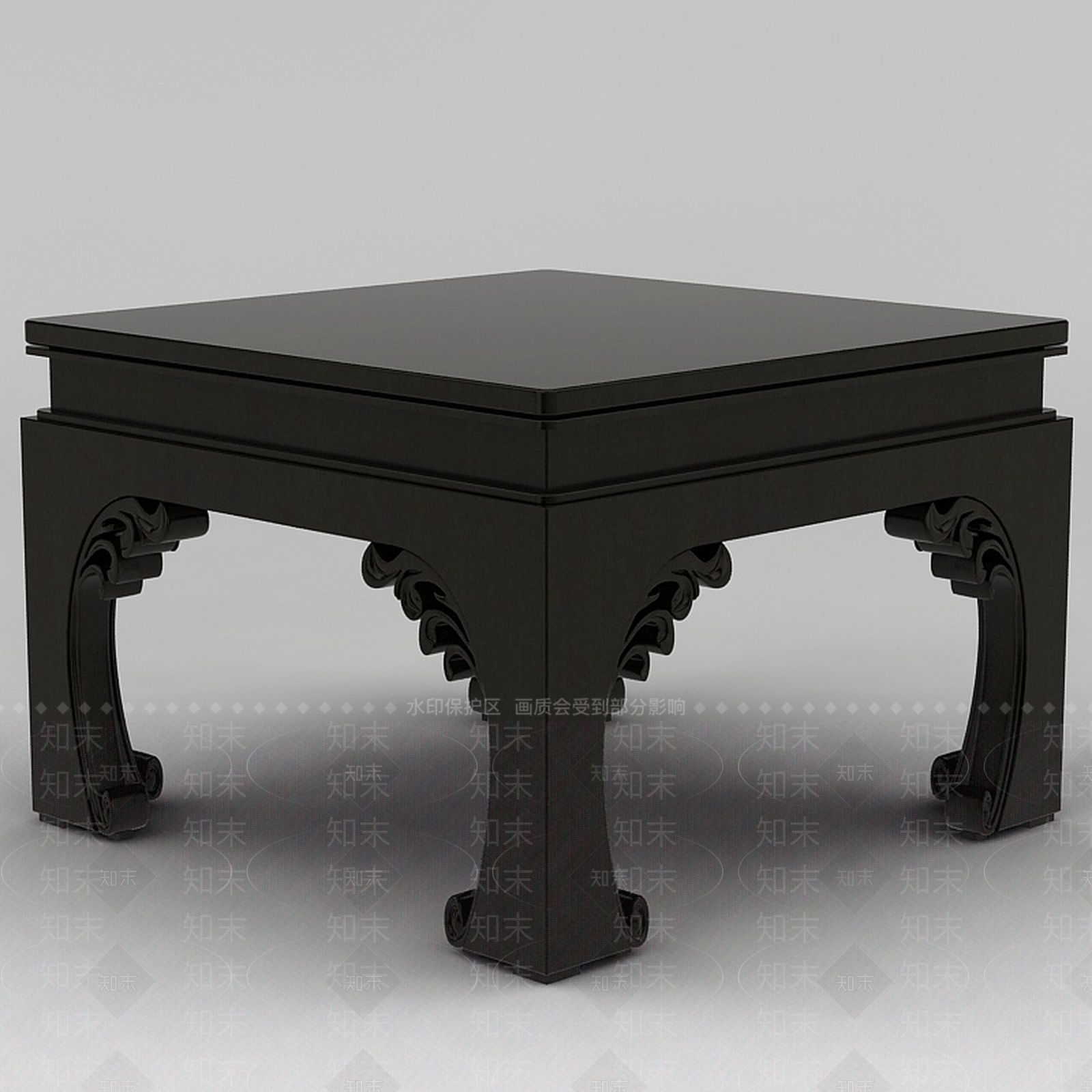 中式方桌3D模型下载【ID:1188846204】