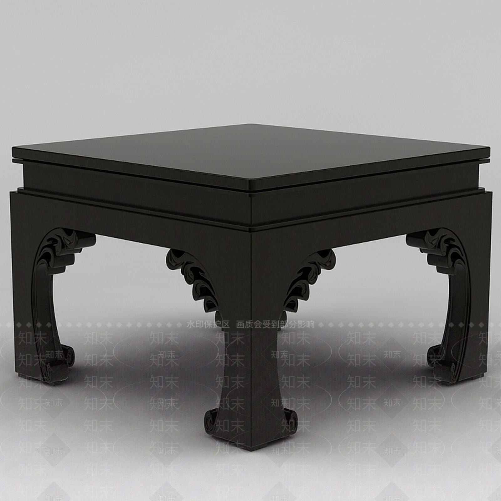 中式方桌3D模型下载【ID:1188846204】