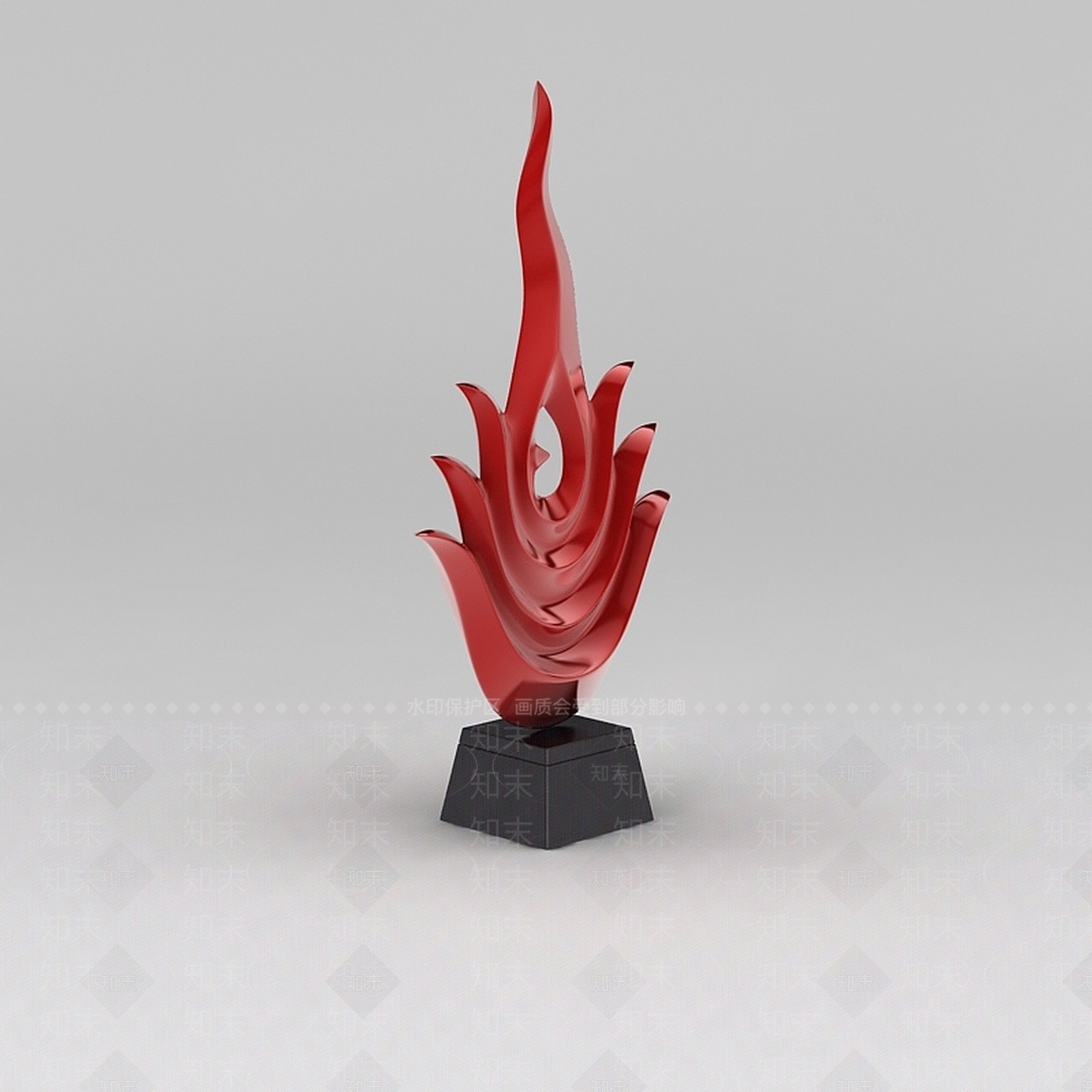 现代公园景观雕塑3D模型下载【ID:1188846652】