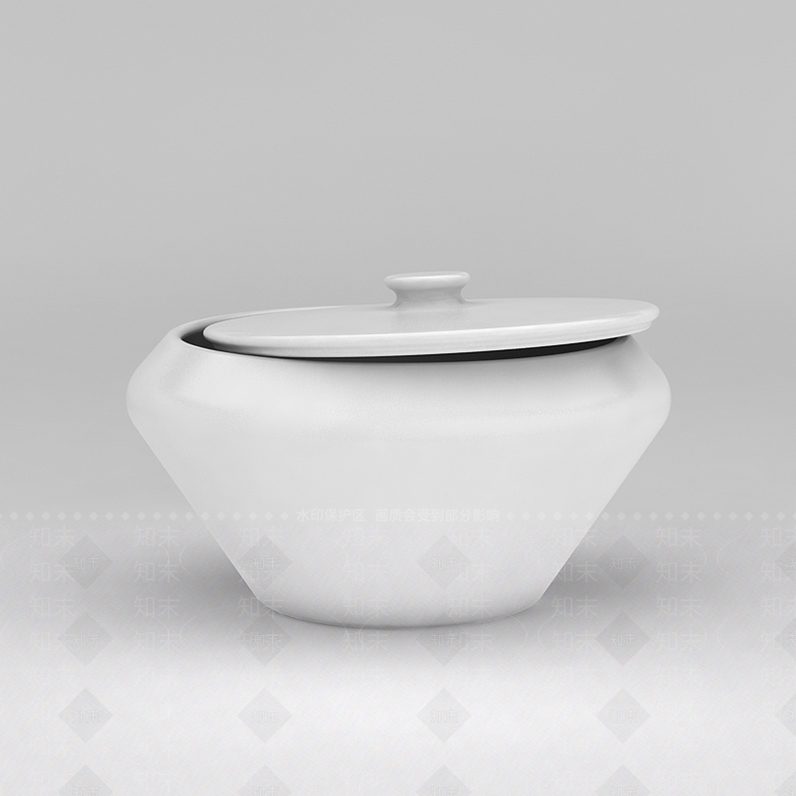 现代陶瓷坛子3D模型下载【ID:1188846657】