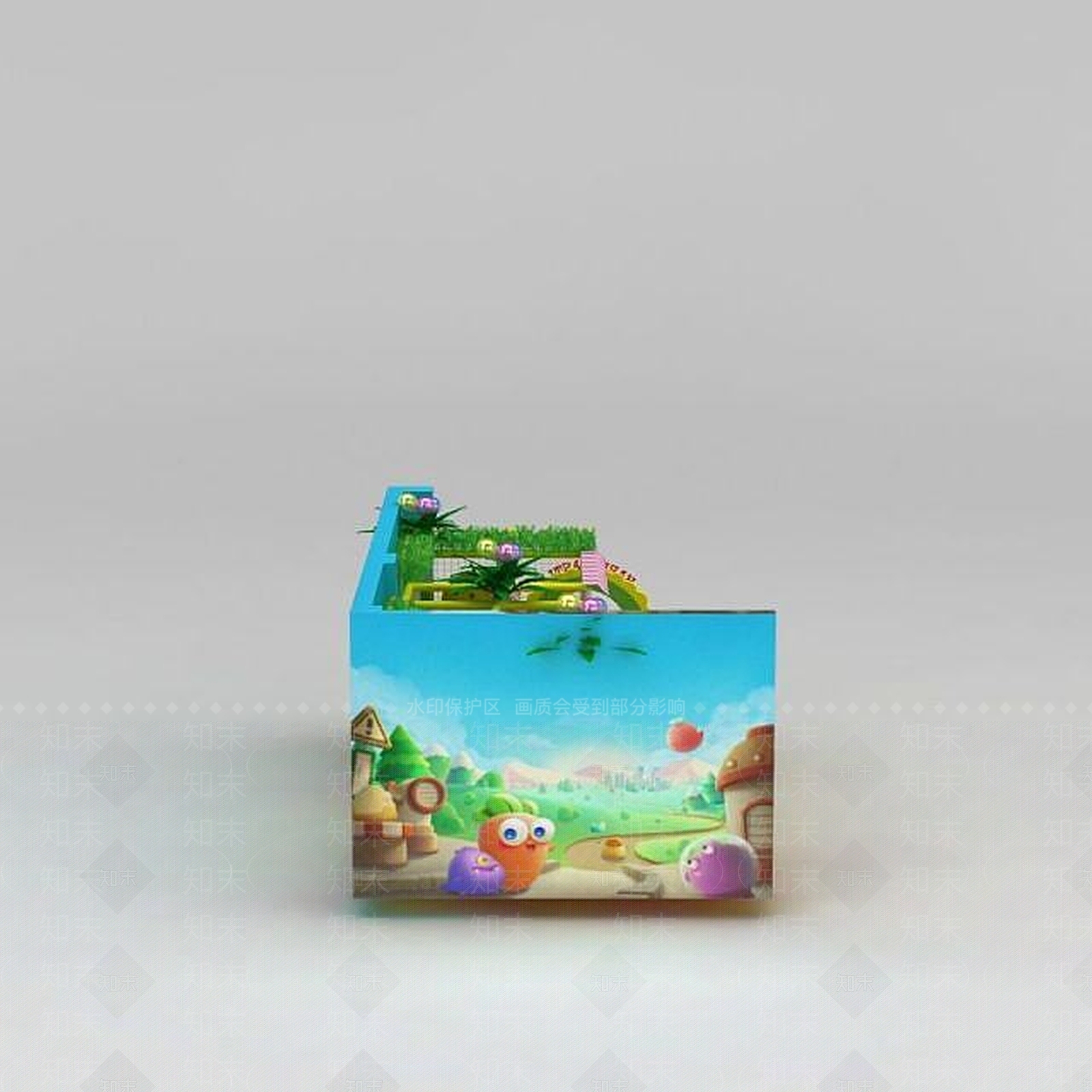 现代儿童游乐场淘气堡3D模型下载【ID:1188847800】