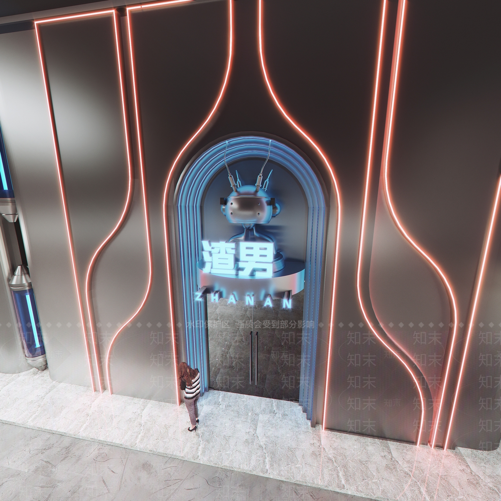 现代商场建筑SU模型下载【ID:1188849610】