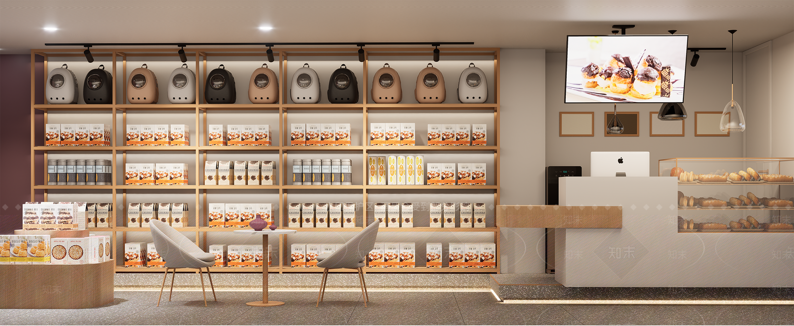 现代简约宠物店SU模型下载【ID:1188867651】