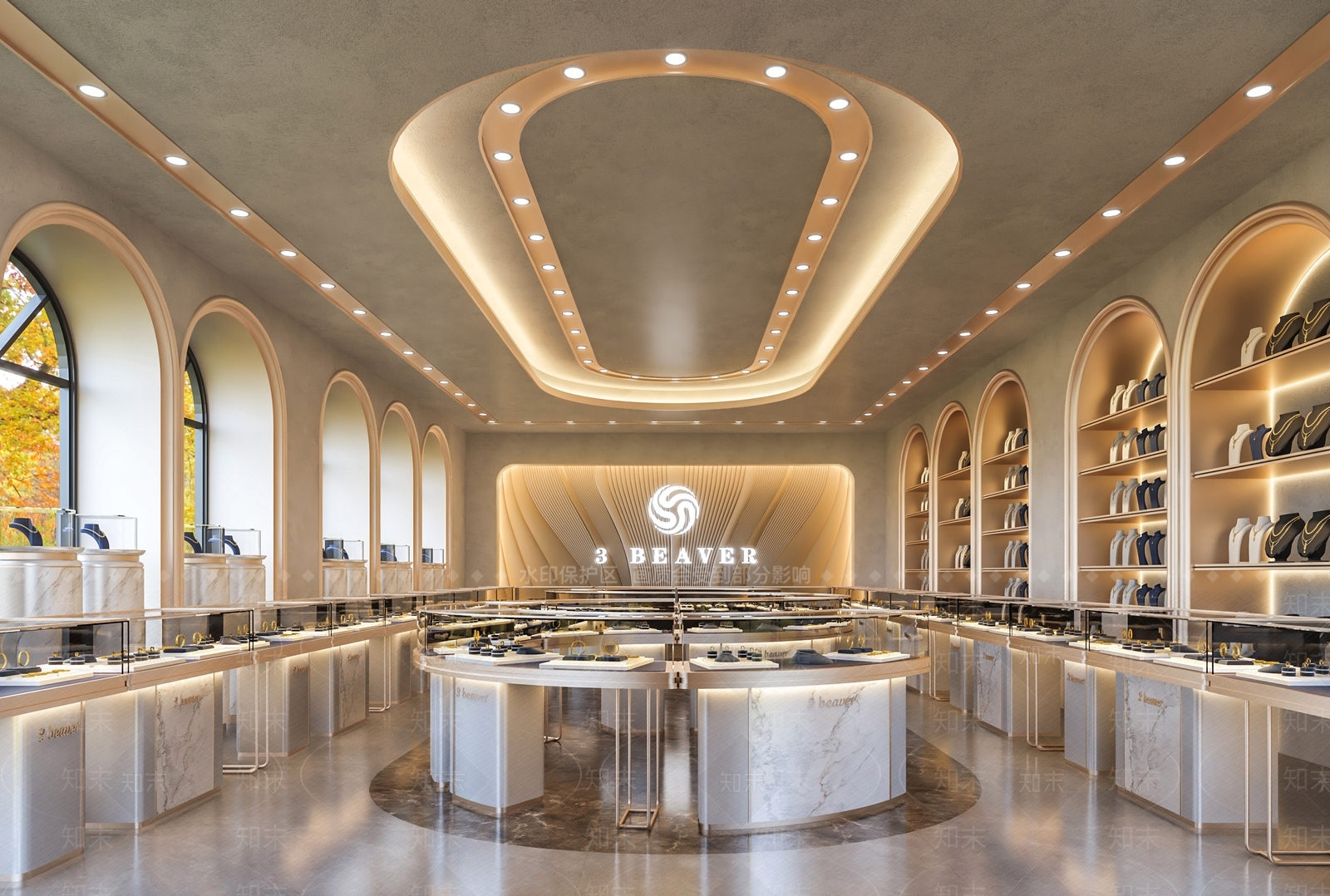 轻奢欧式珠宝店3D模型下载【ID:1188859443】