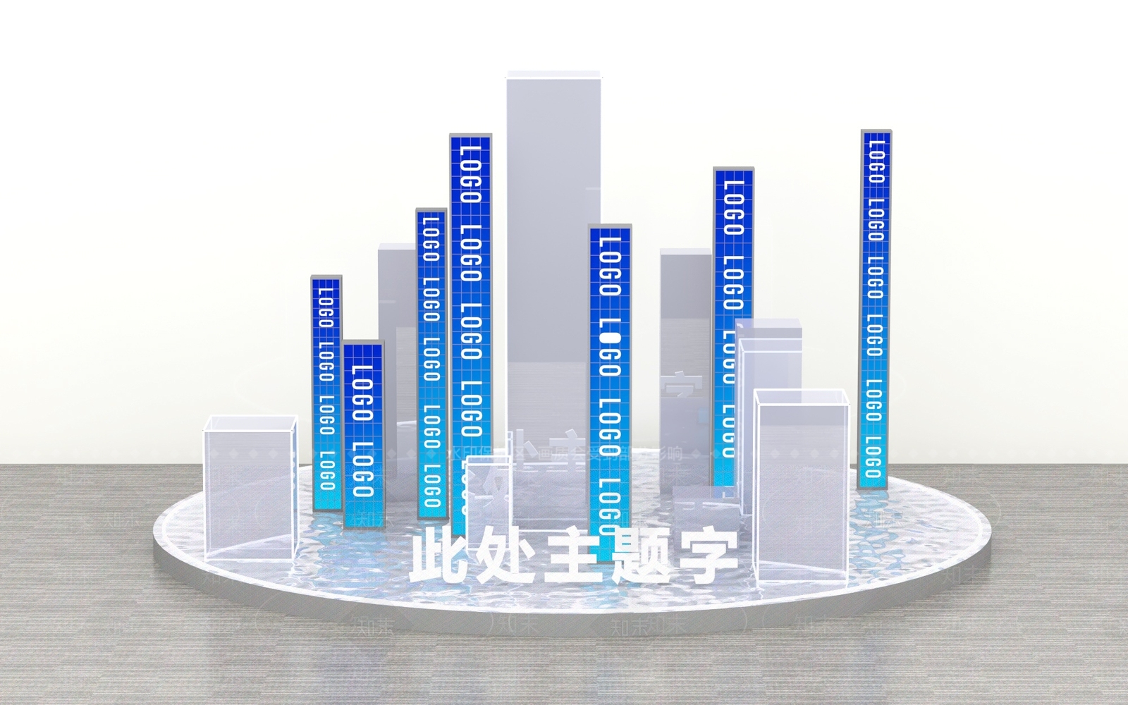 现代美陈3D模型下载【ID:1188852356】