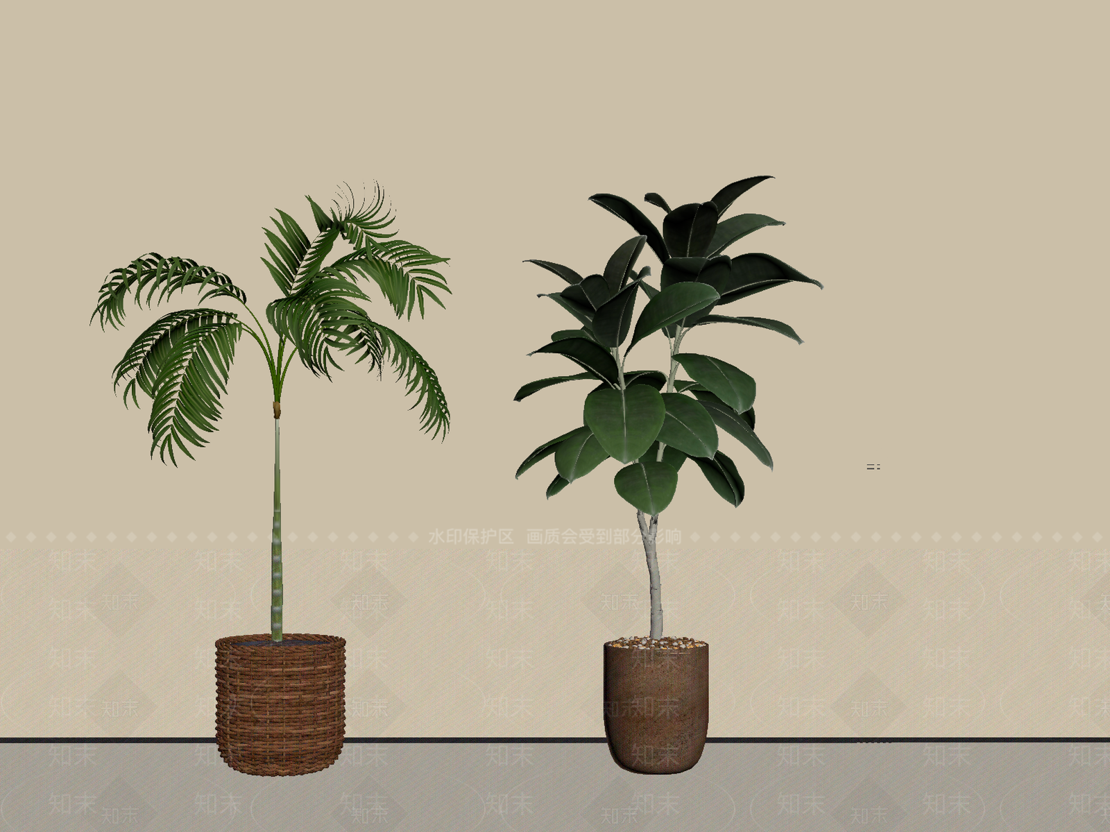 盆栽SU模型下载【ID:1188853812】