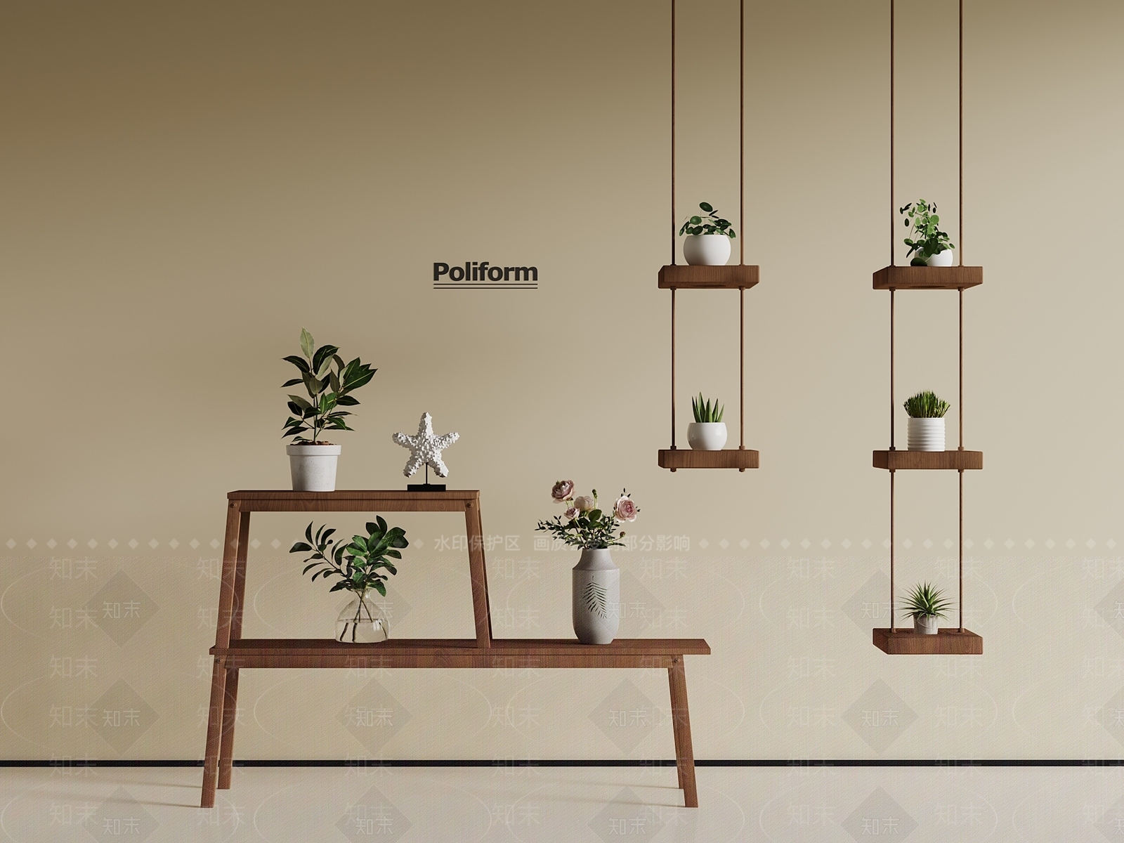 现代花架3D模型下载【ID:1188854630】