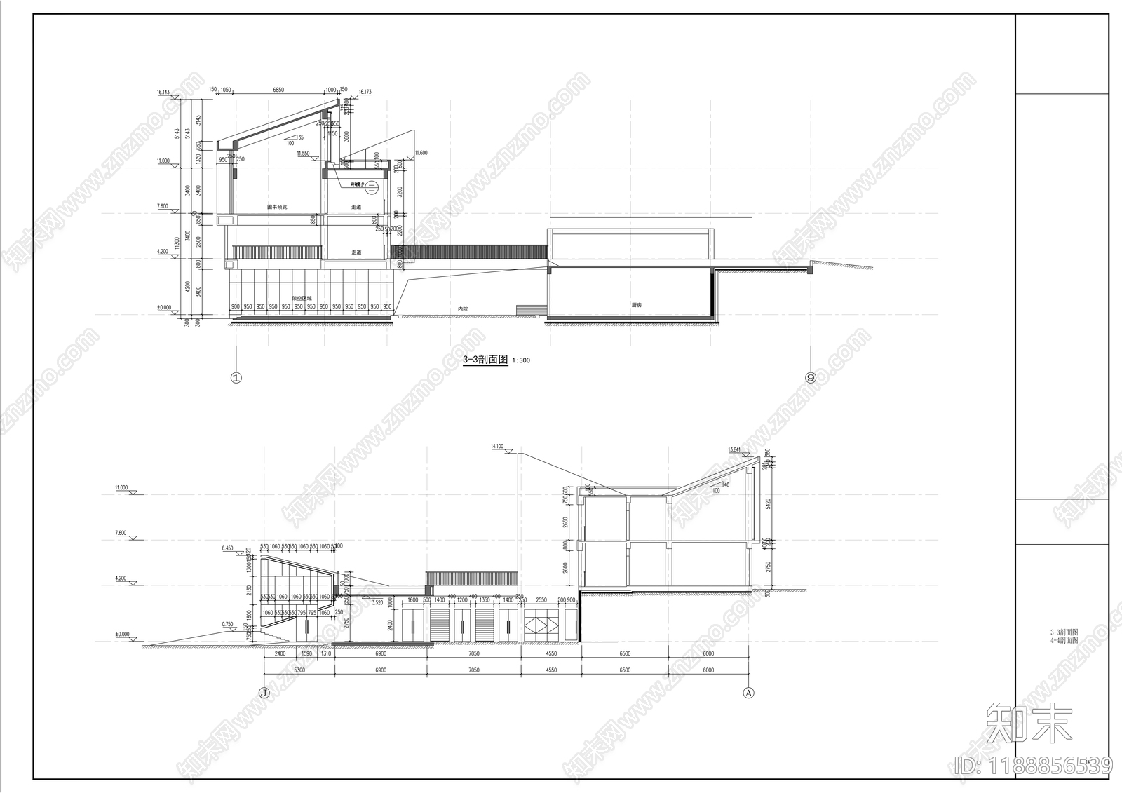 现代幼儿园建筑cad施工图下载【ID:1188856539】