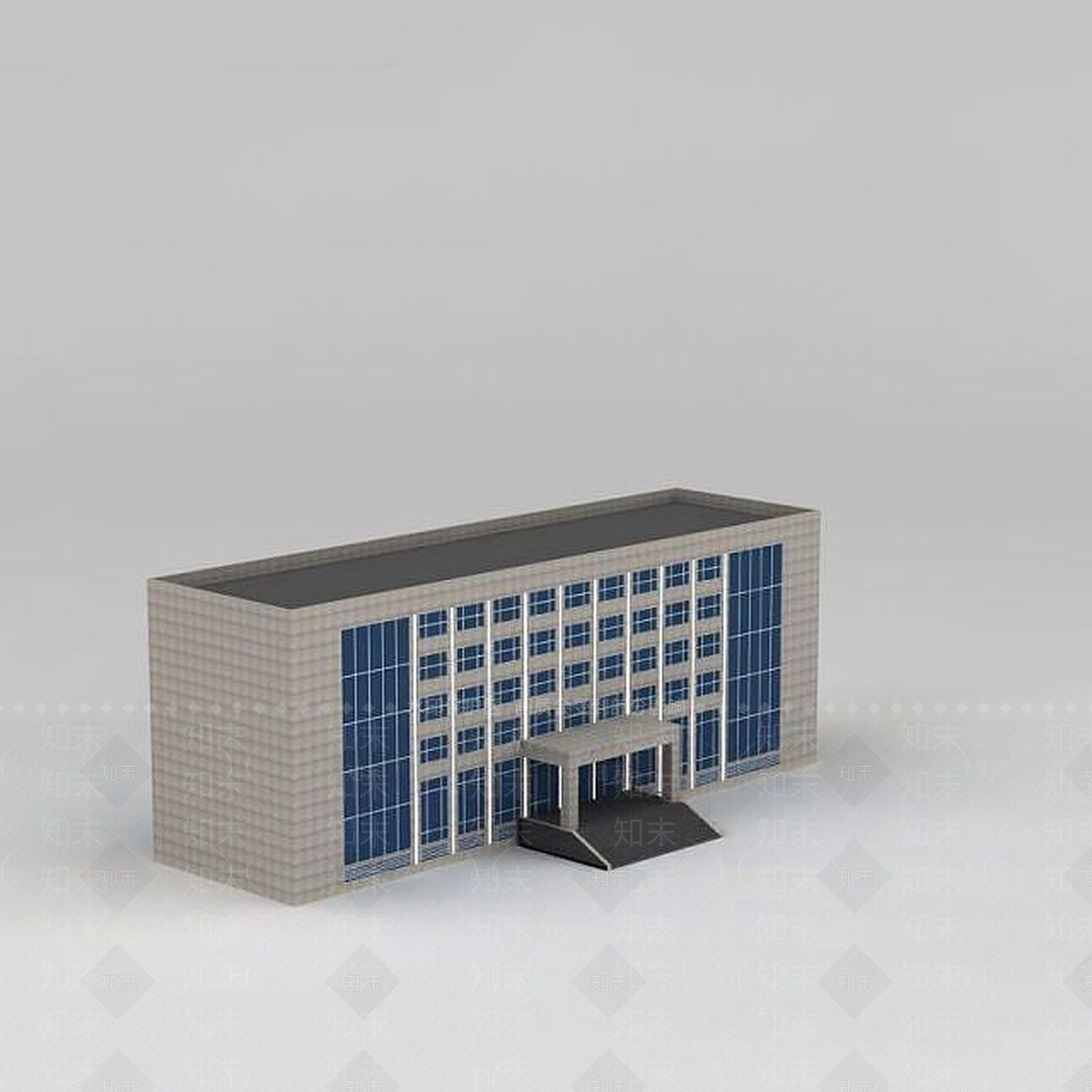 现代公司办公楼3D模型下载【ID:1188858193】