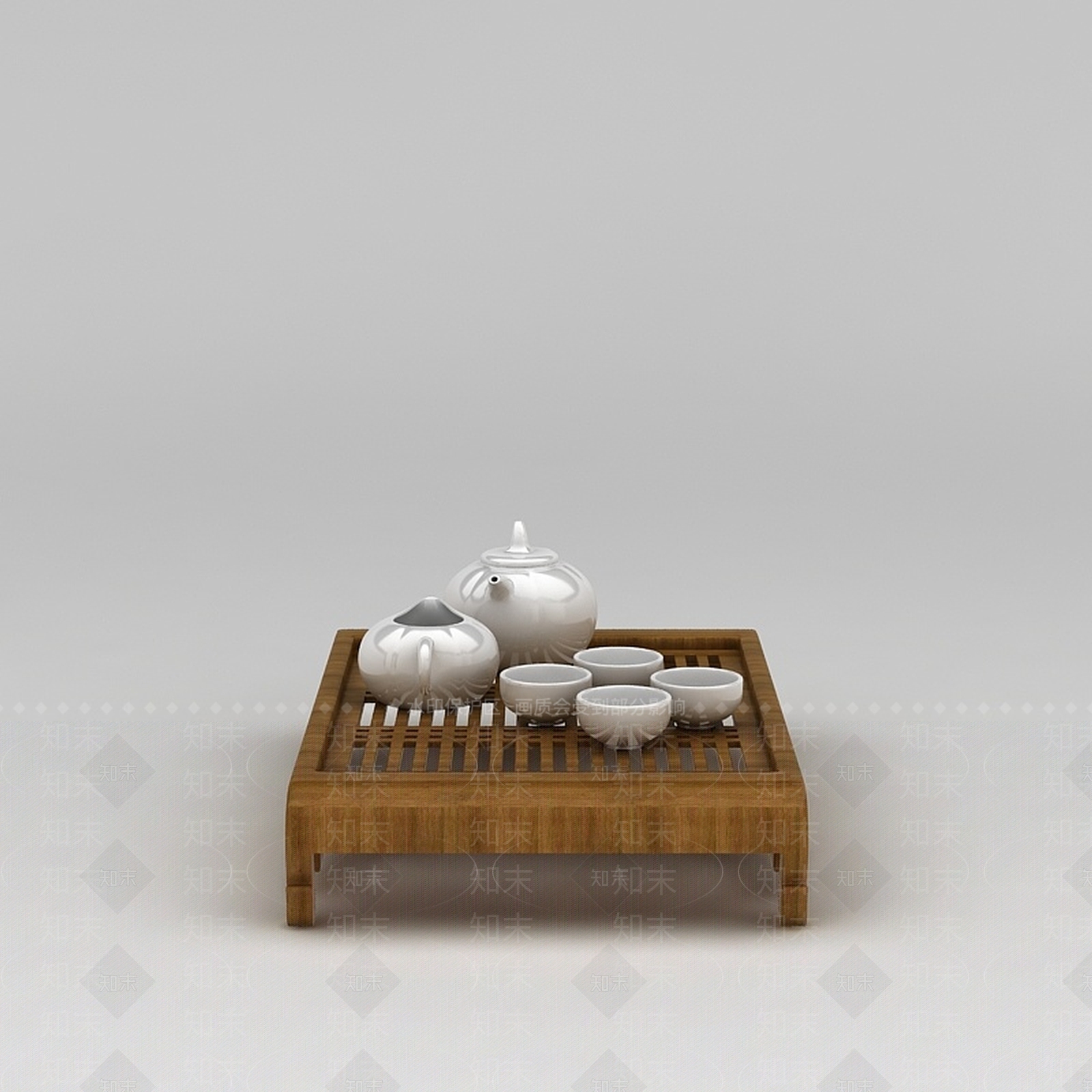 现代功夫茶具3D模型下载【ID:1188859058】