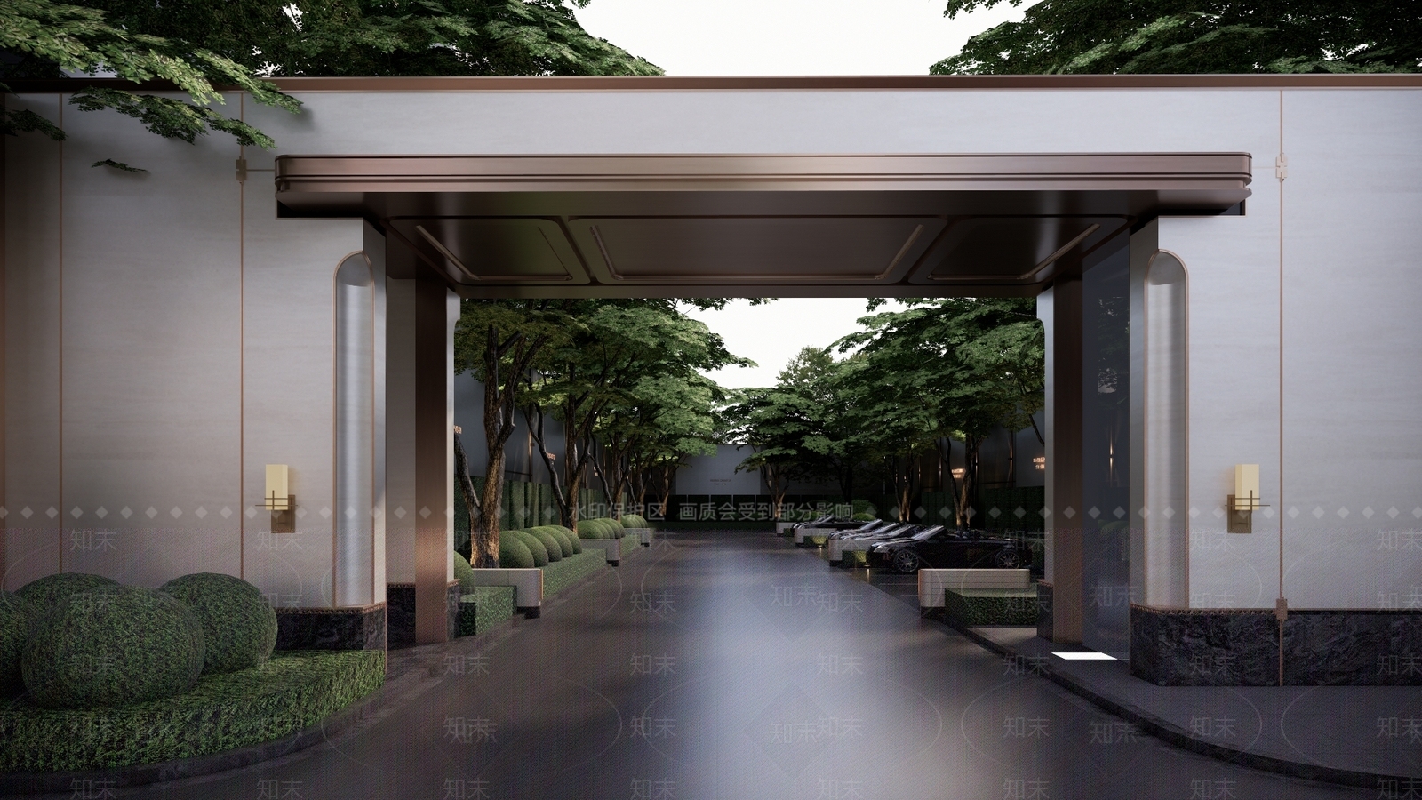 现代轻奢商业景观SU模型下载【ID:1188859803】