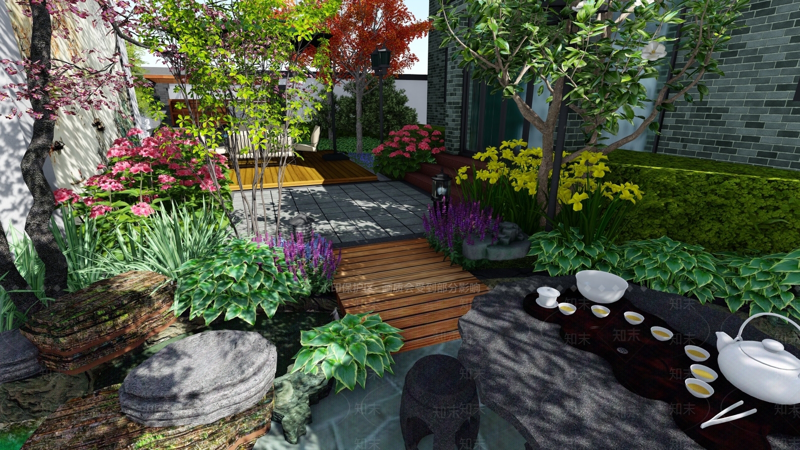 新中式乡村庭院SU模型下载【ID:1188860912】