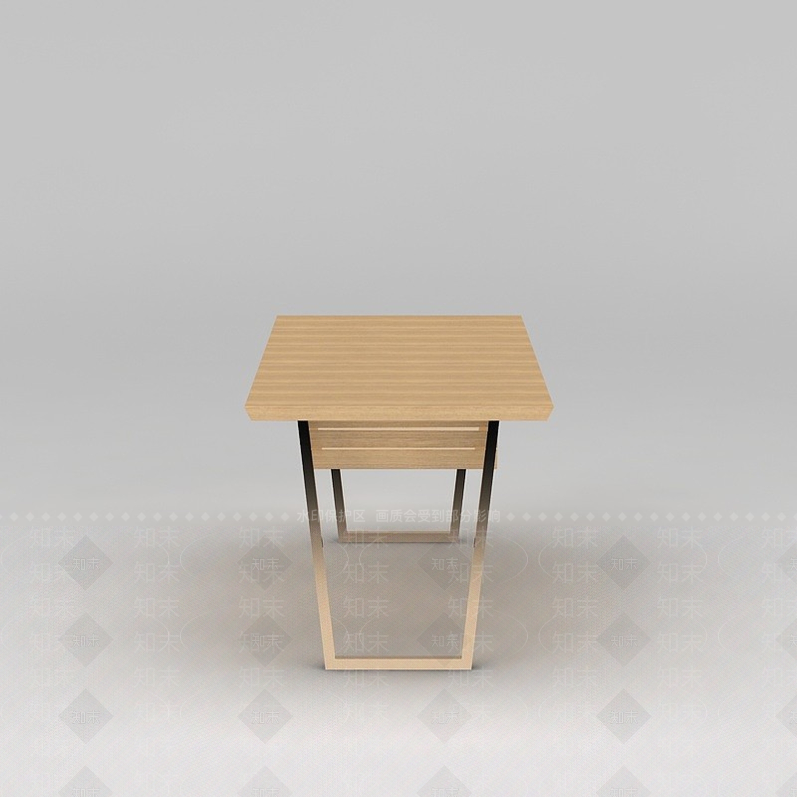 现代原木桌子3D模型下载【ID:1188861022】