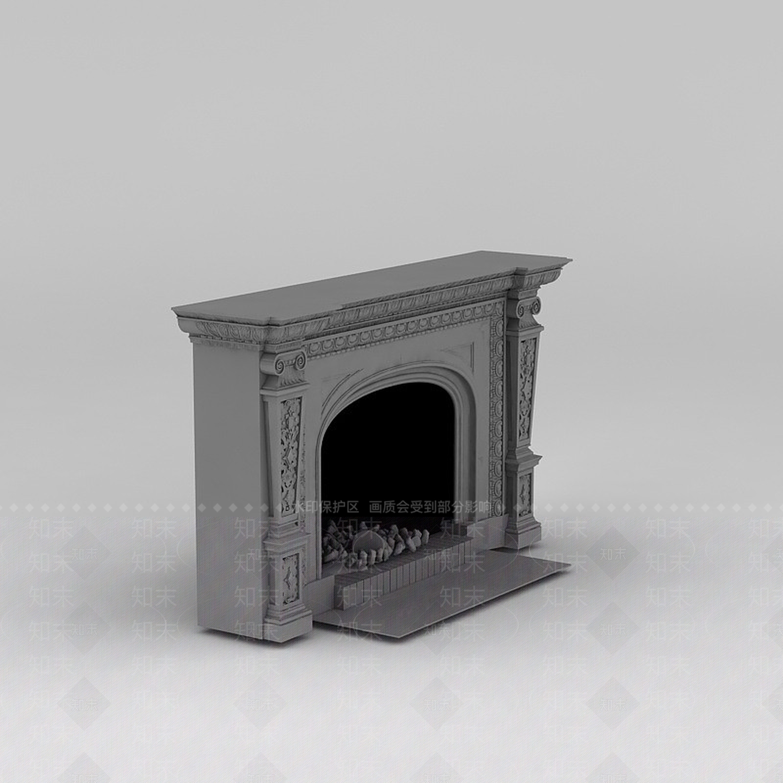 现代壁炉3D模型下载【ID:1188861720】
