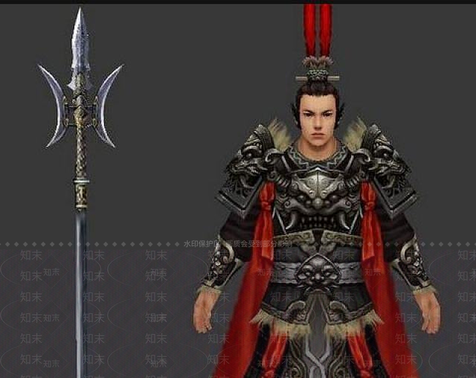 现代边几3D模型渲染效果图