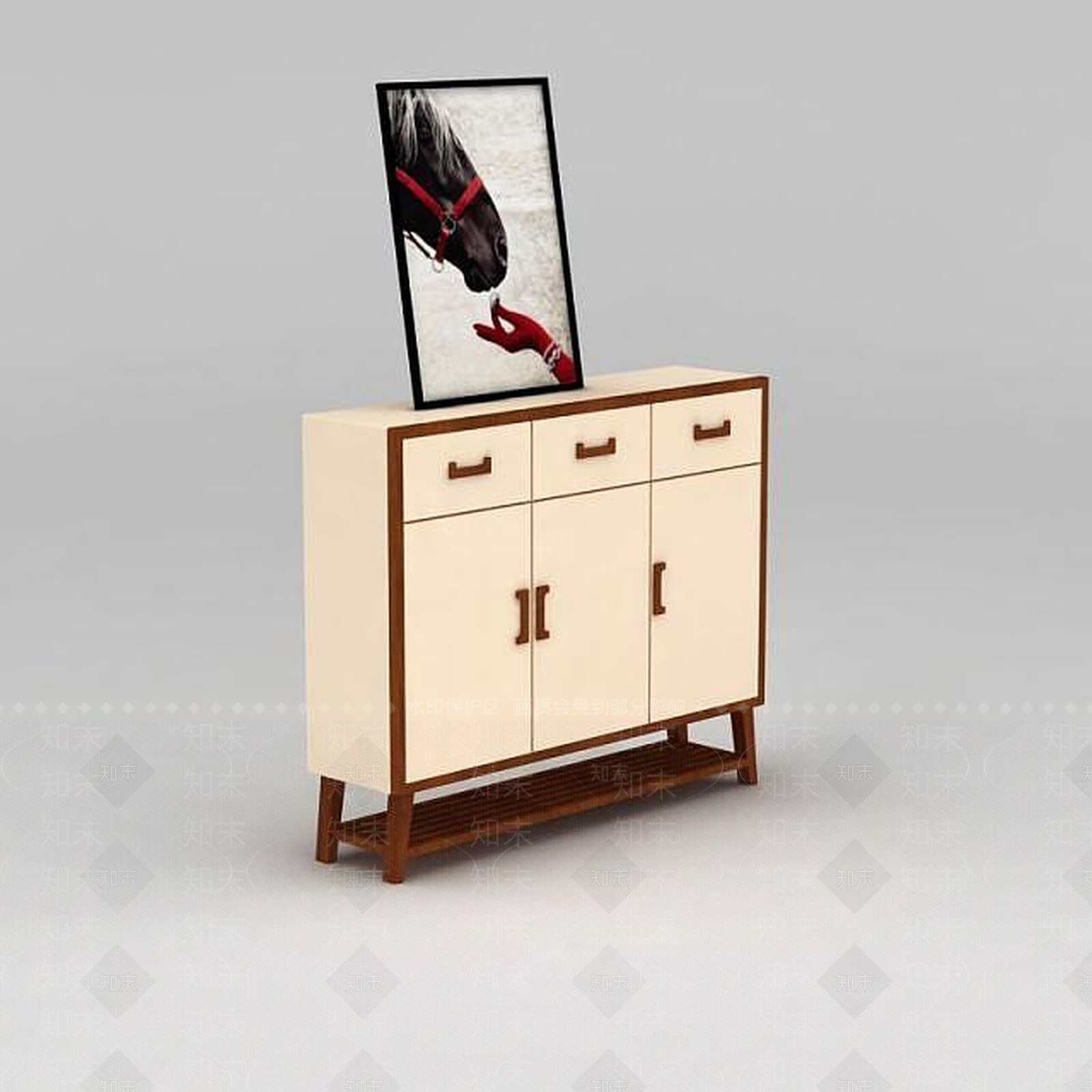 现代入门鞋柜3D模型下载【ID:1188862202】