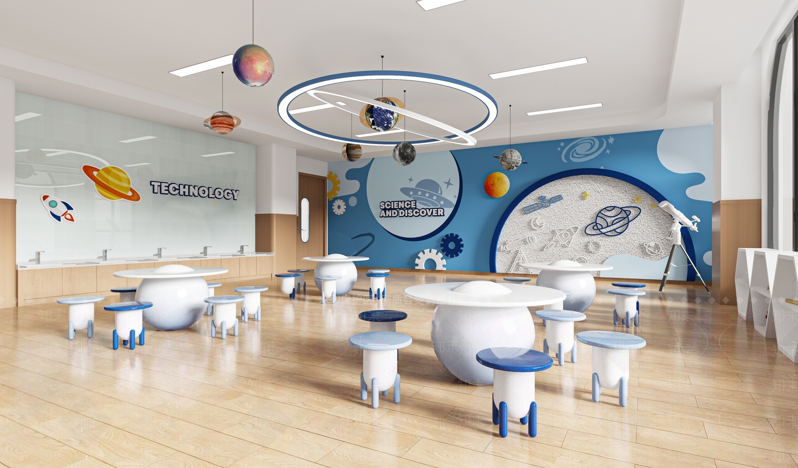 现代幼儿园3D模型下载【ID:1188862669】