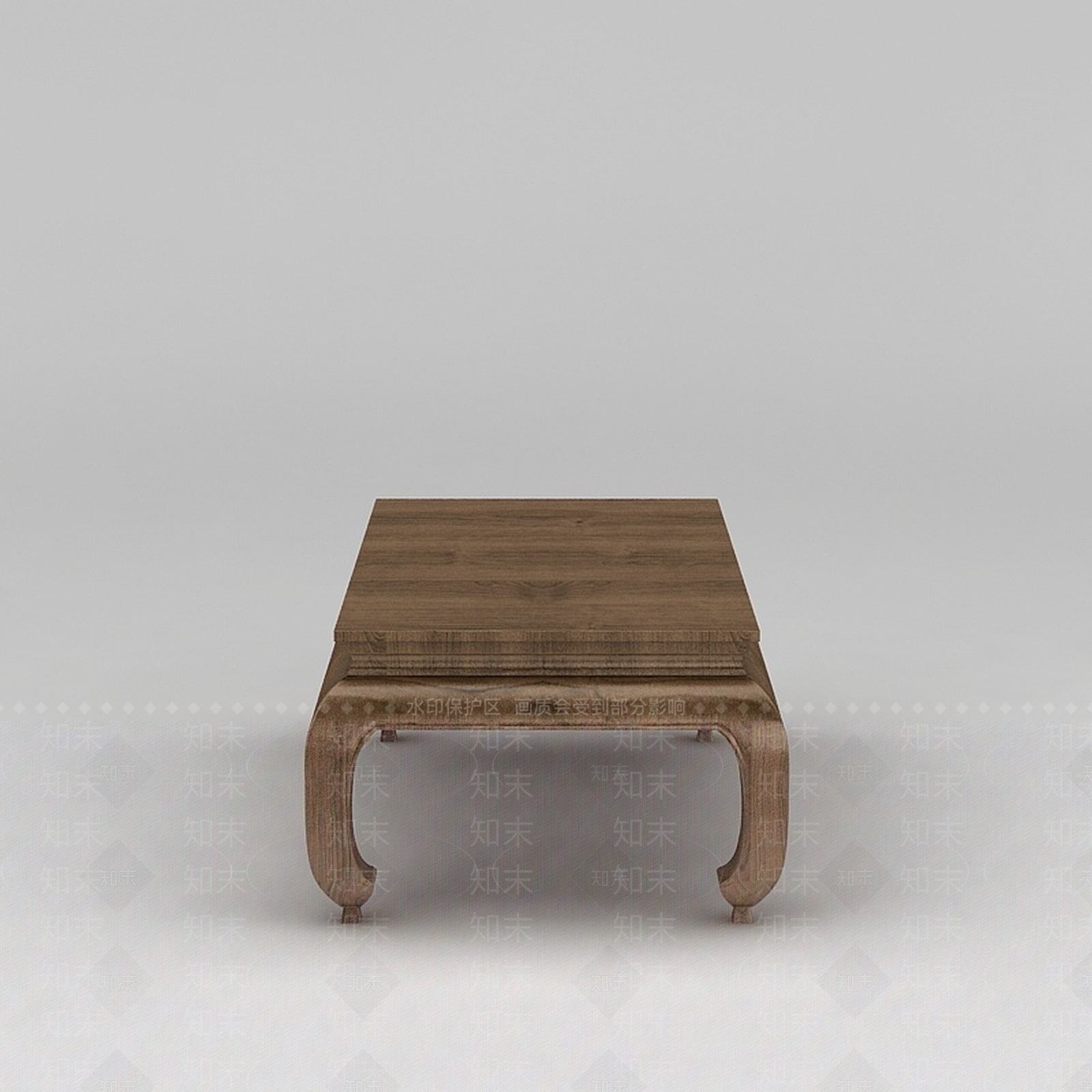 中式原木矮桌3D模型下载【ID:1188862677】