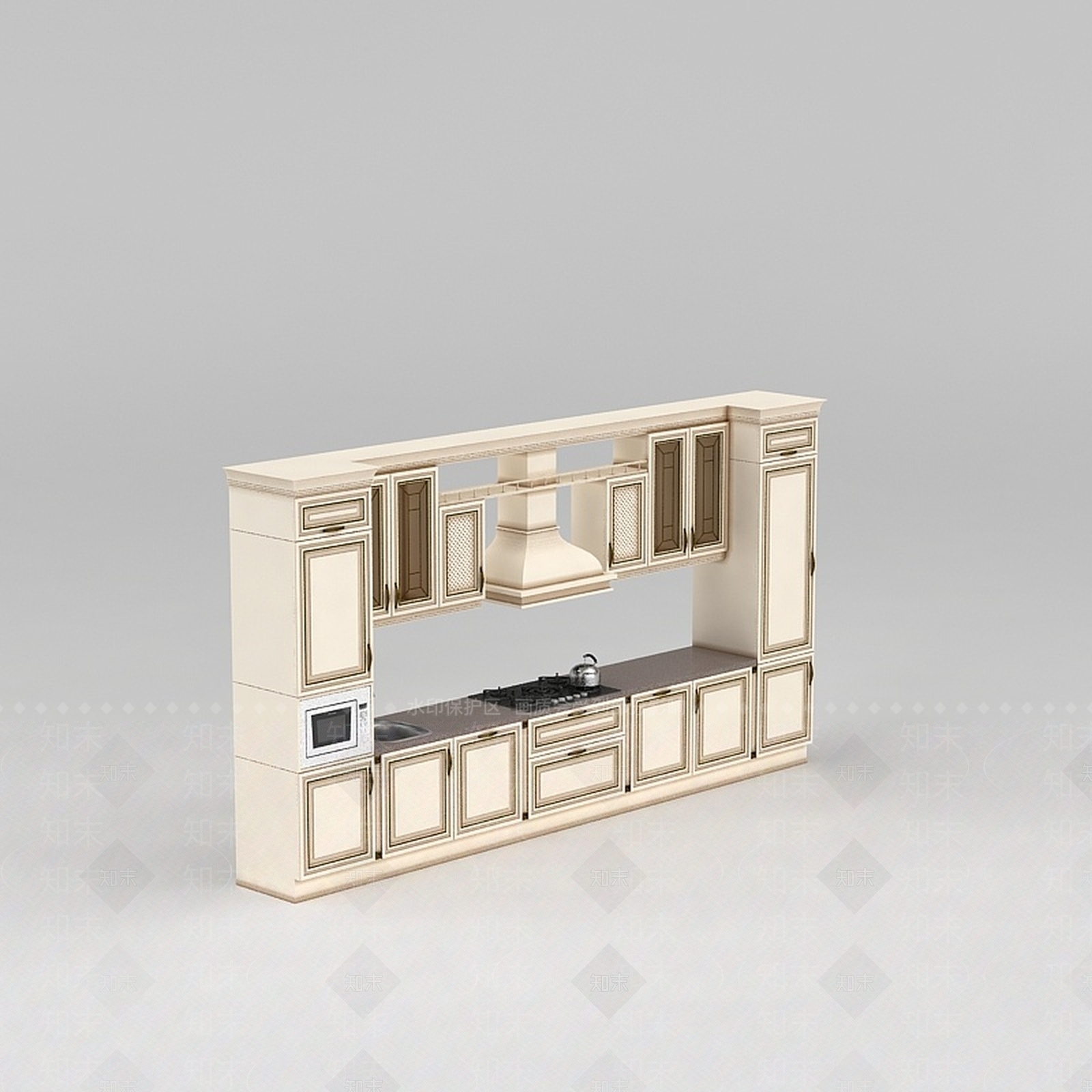 现代精品橱柜3D模型下载【ID:1188863353】