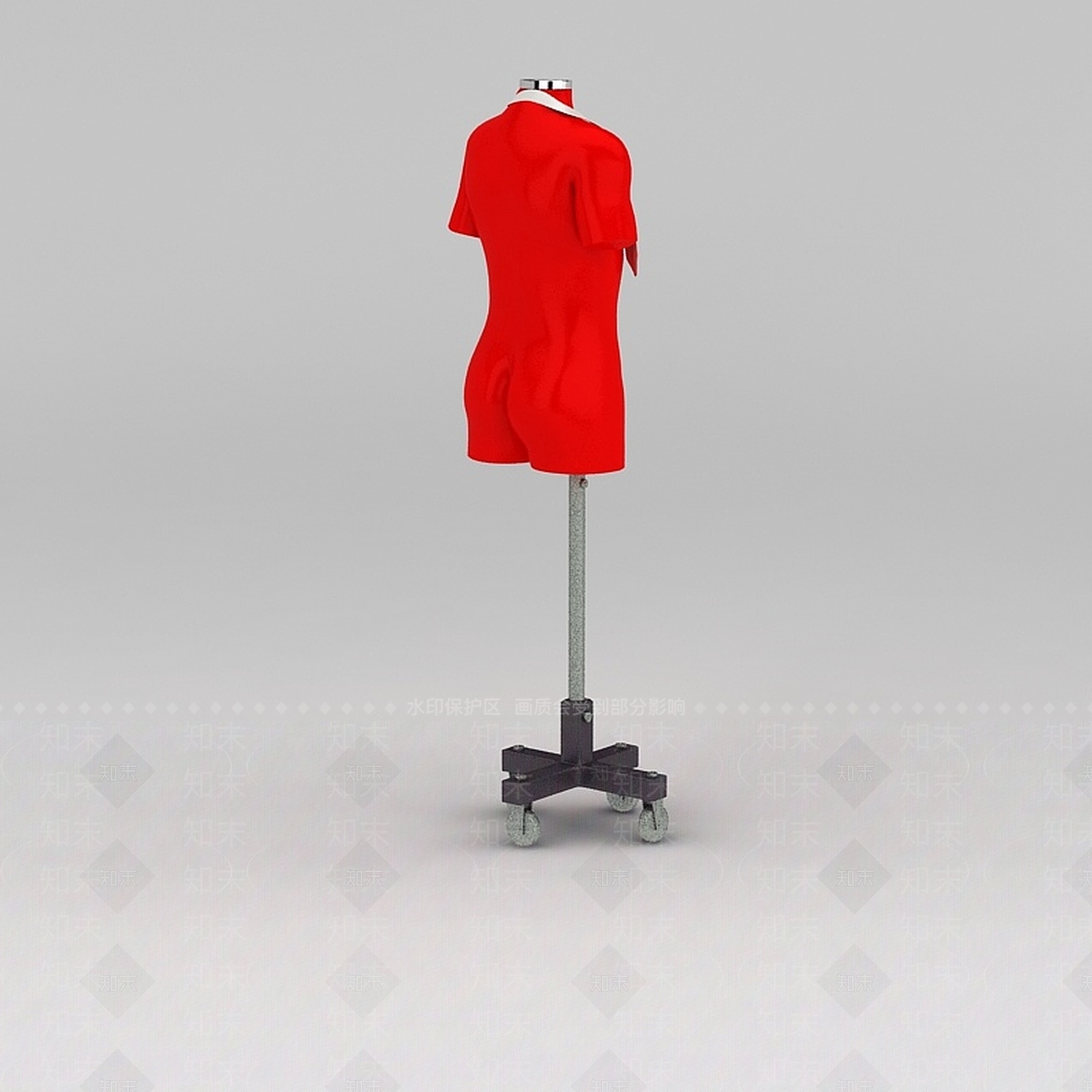 现代服装店模特架3D模型下载【ID:1188863585】