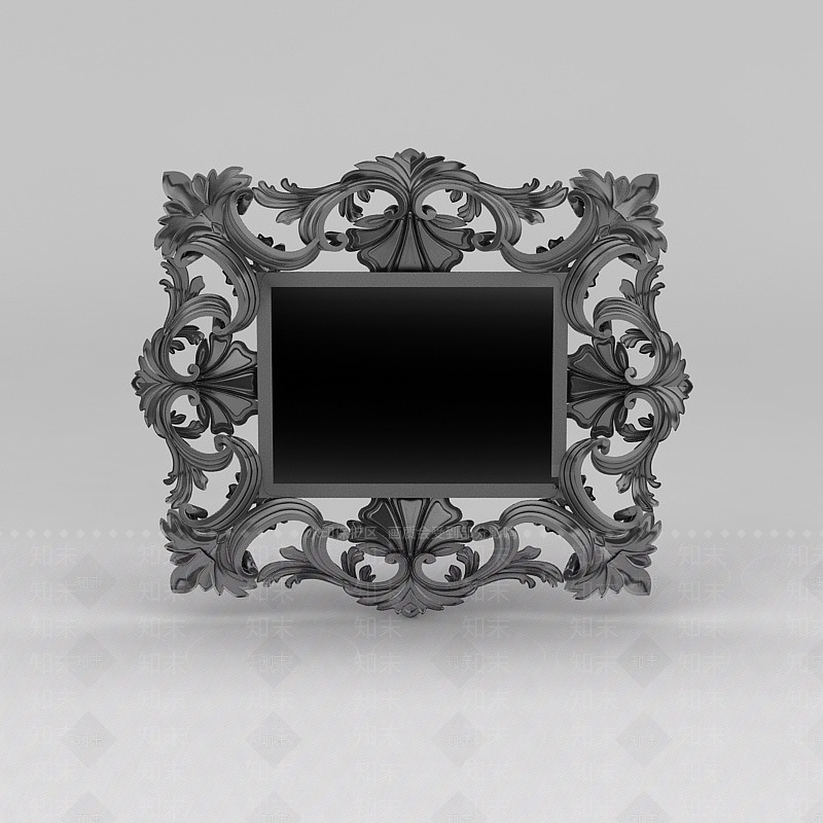 现代花3D模型渲染效果图