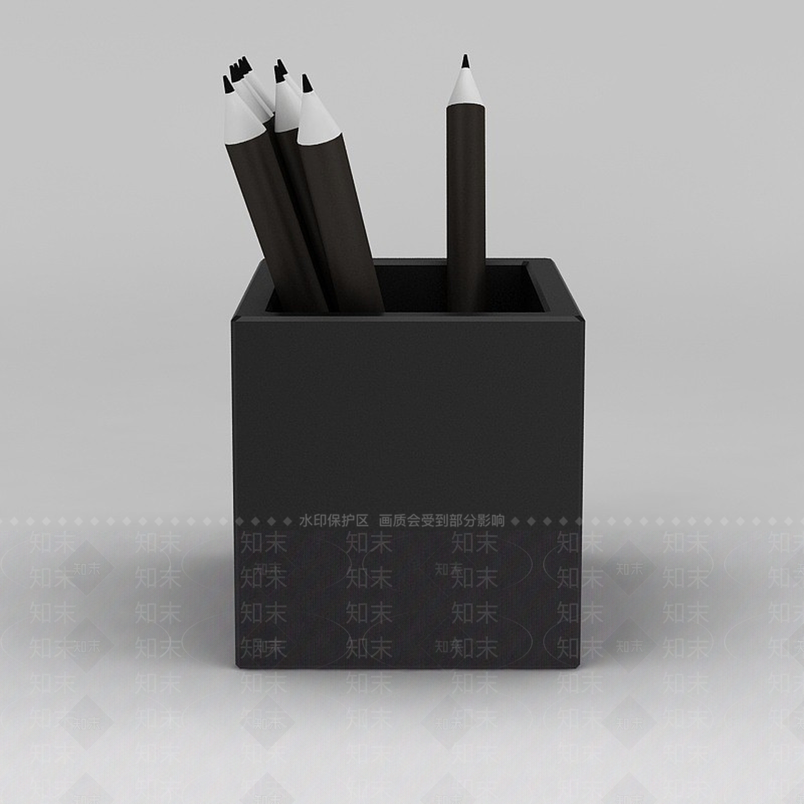 现代简约笔筒3D模型下载【ID:1188864826】