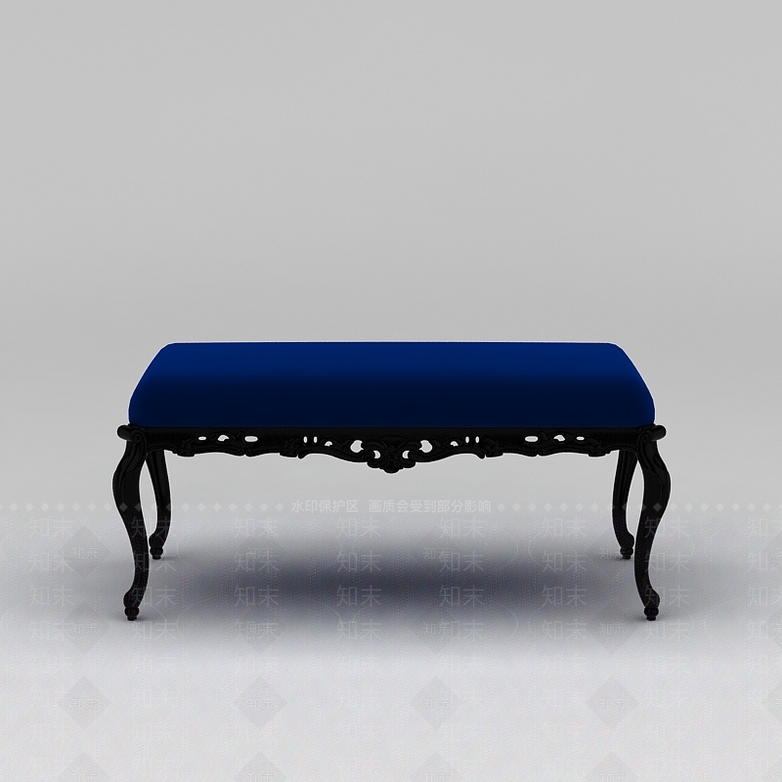 美式床尾凳3D模型下载【ID:1188865056】