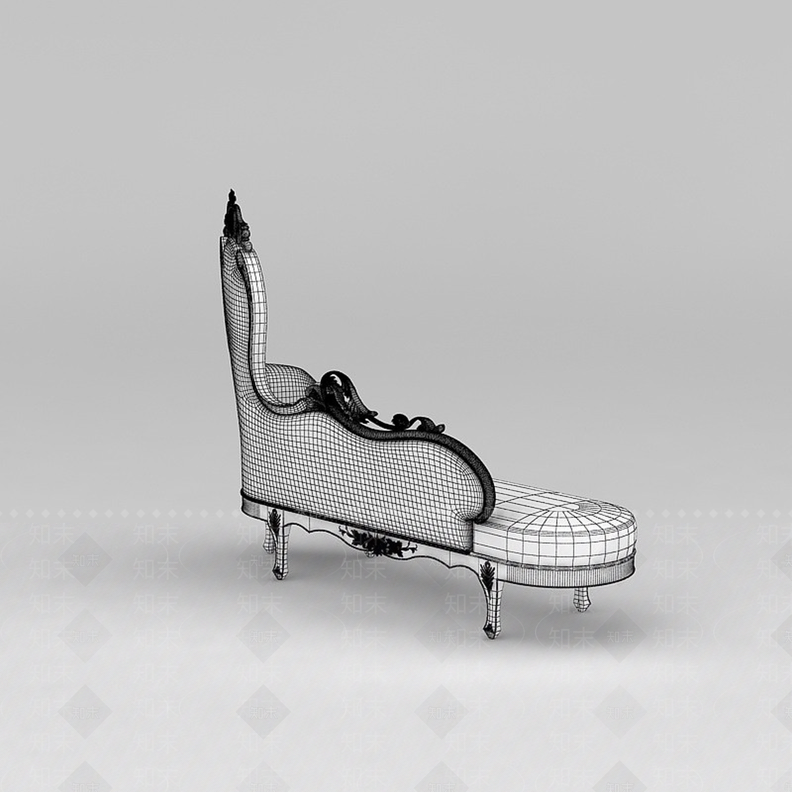 现代贵妃榻3D模型下载【ID:1188865100】