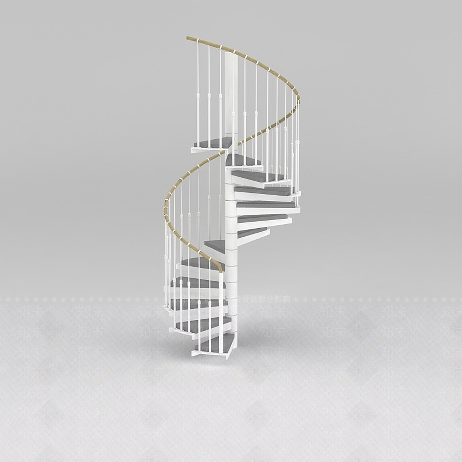 现代旋转楼梯3D模型下载【ID:1188865107】