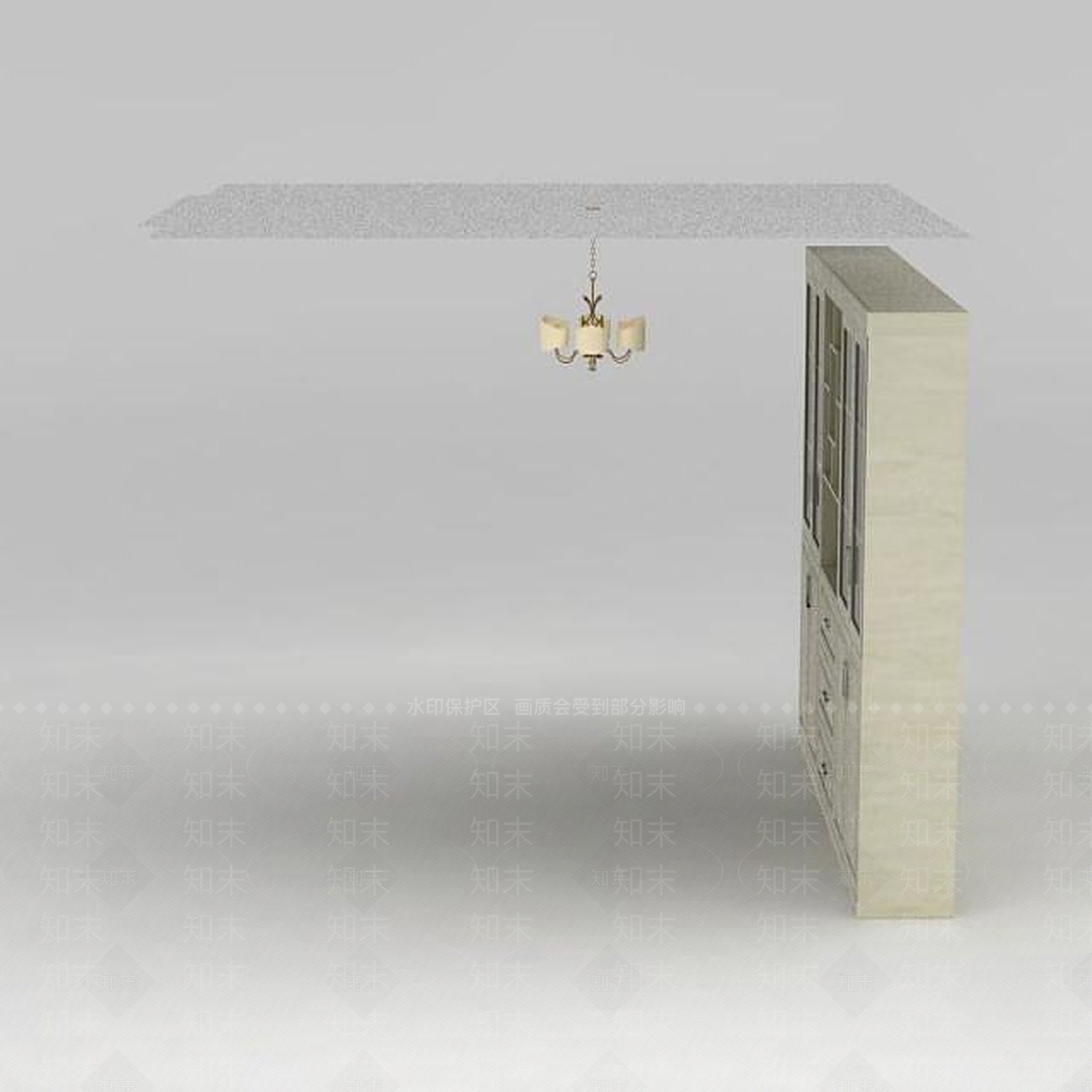 现代实木酒柜3D模型下载【ID:1188865949】