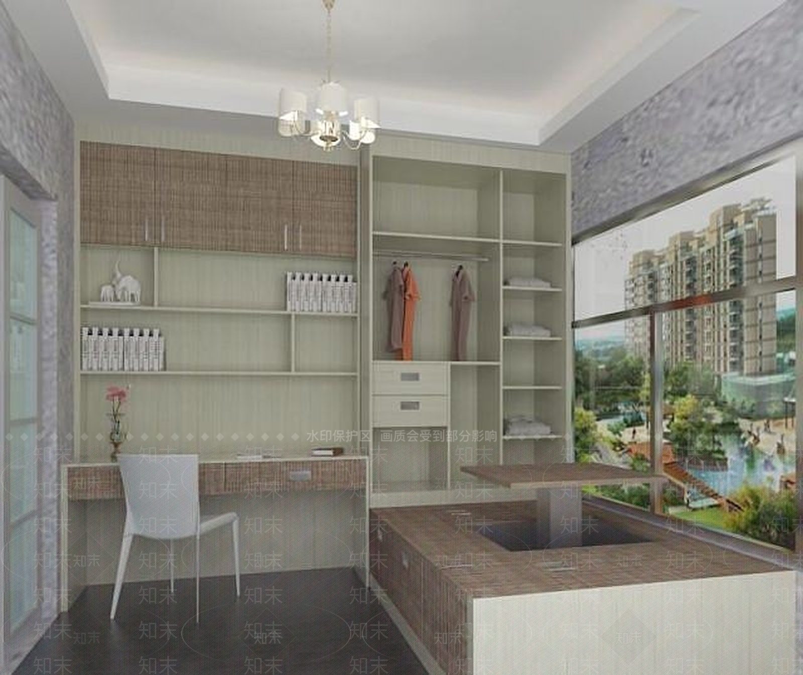 现代榻榻米飘窗3D模型下载【ID:1188866092】