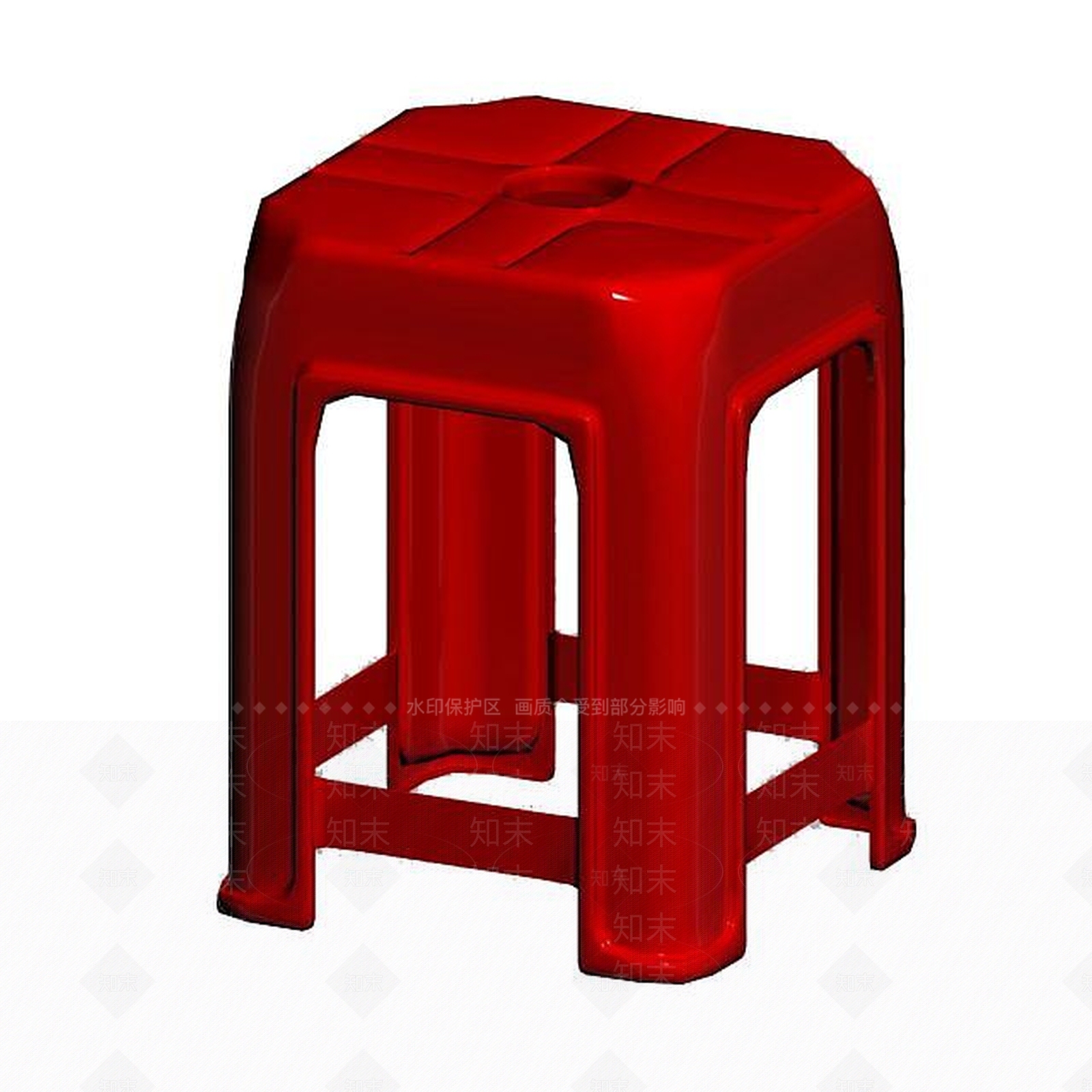 现代沙发3D模型渲染效果图