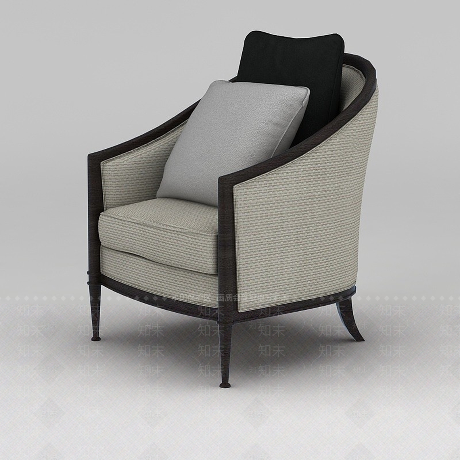 现代单人沙发椅3D模型下载【ID:1188866747】