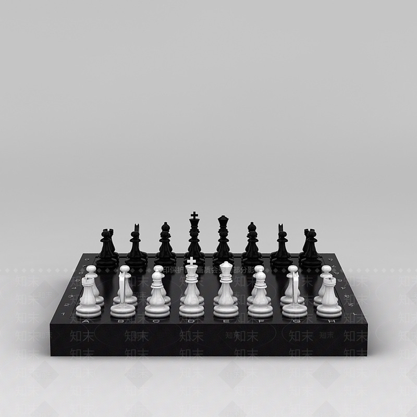 现代西洋棋3D模型下载【ID:1188867034】