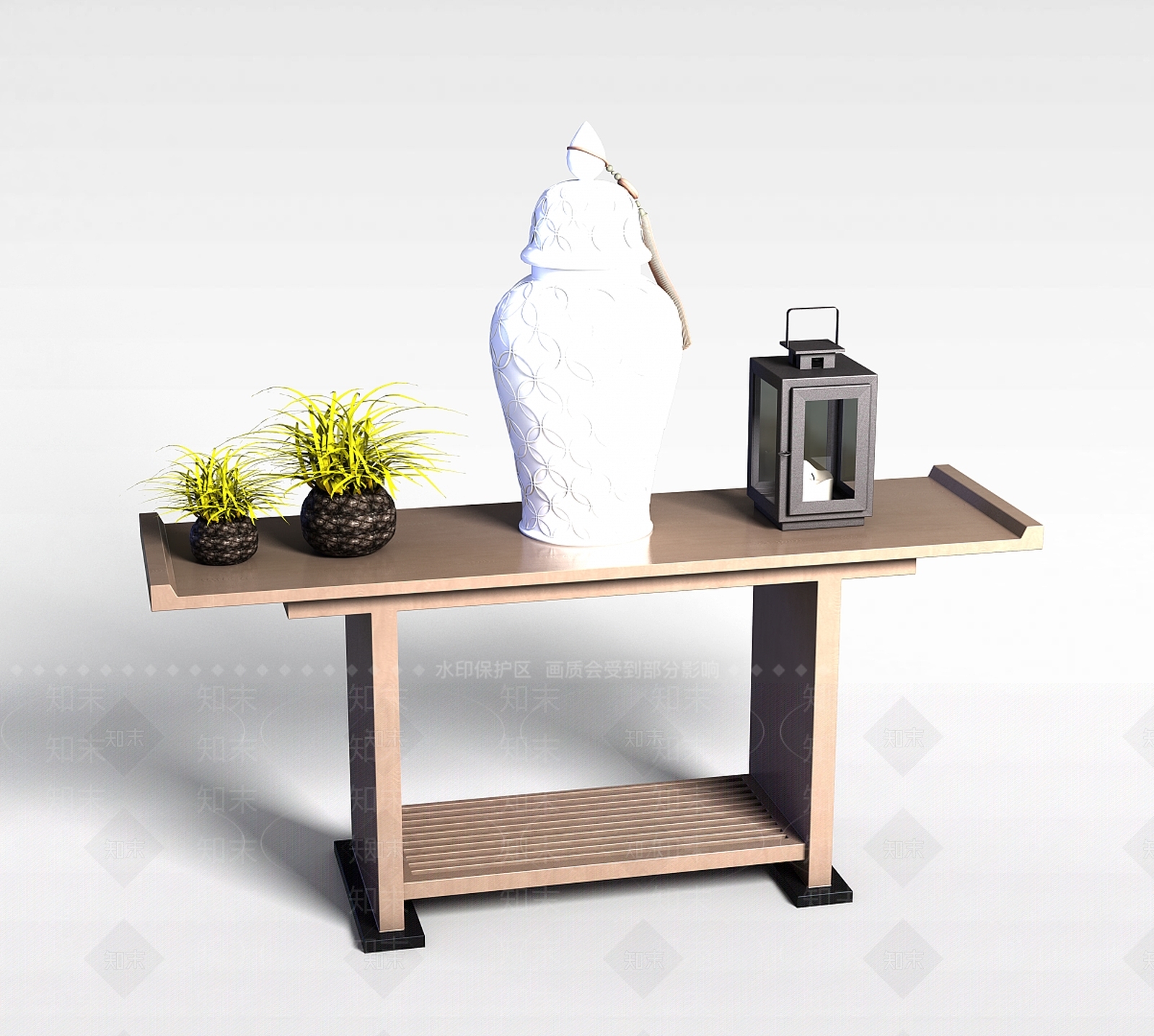 中式玄关桌3D模型下载【ID:1188867743】