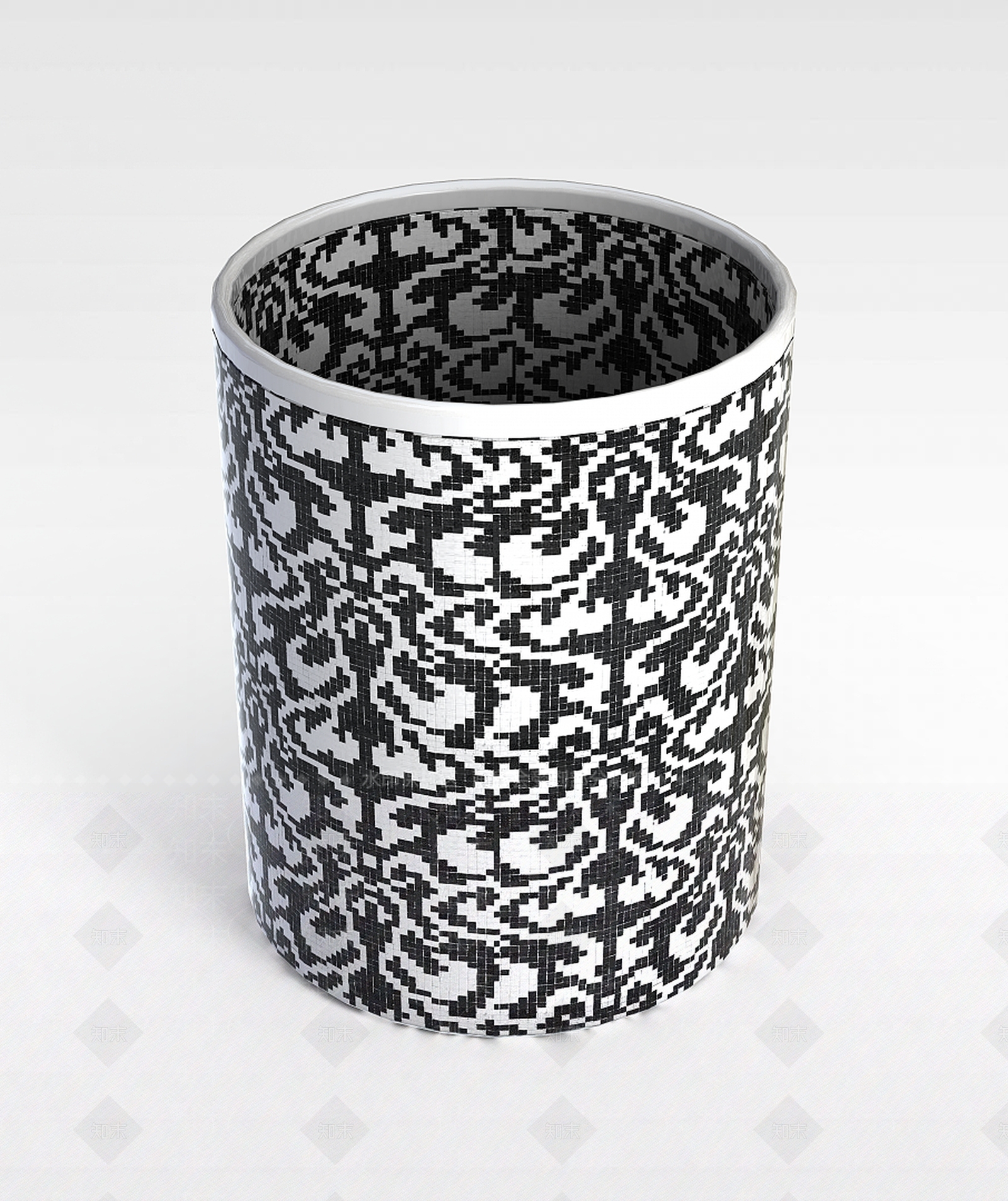 现代笔筒3D模型下载【ID:1188868082】